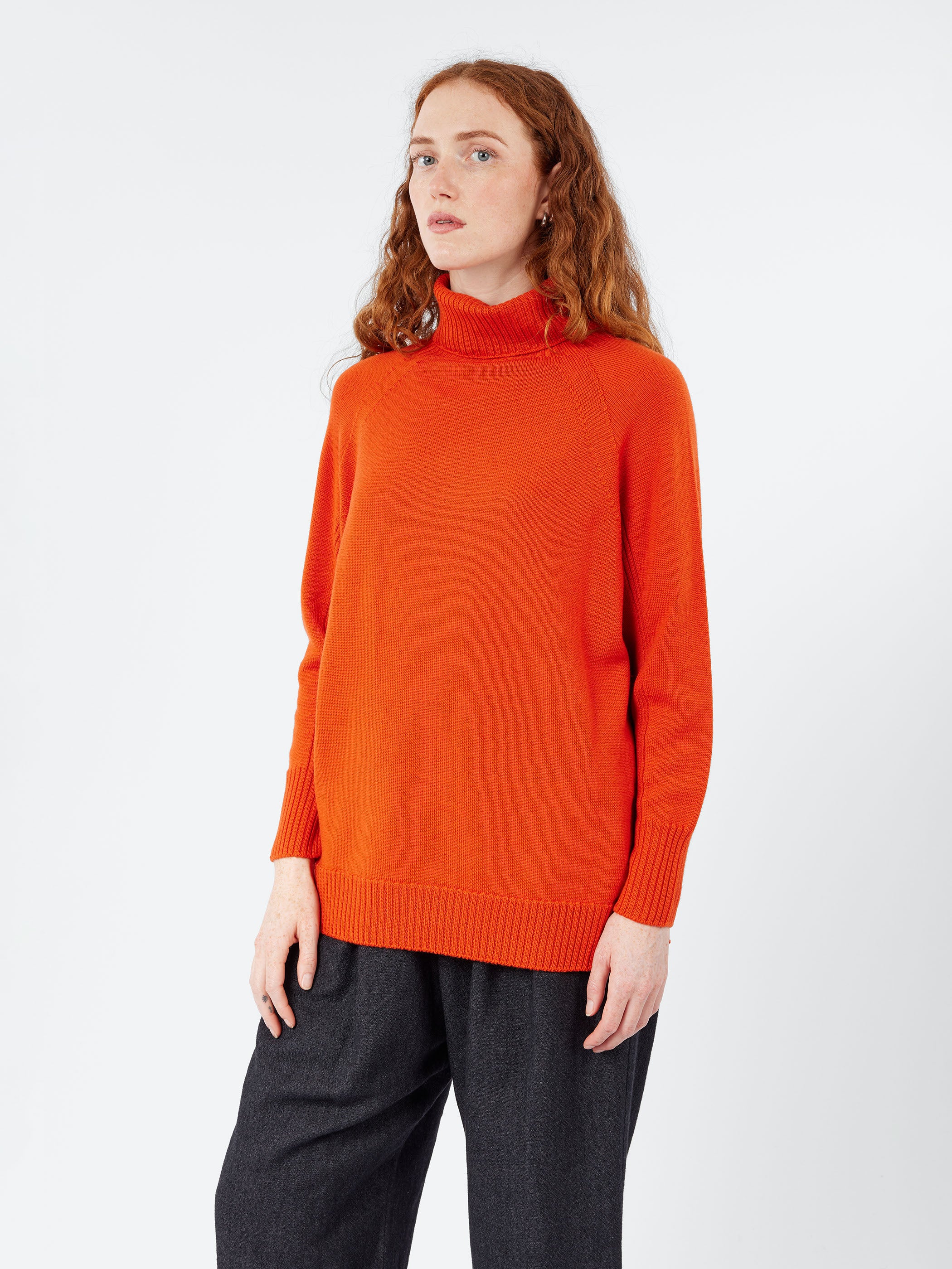 Raglan Sleeve Turtleneck