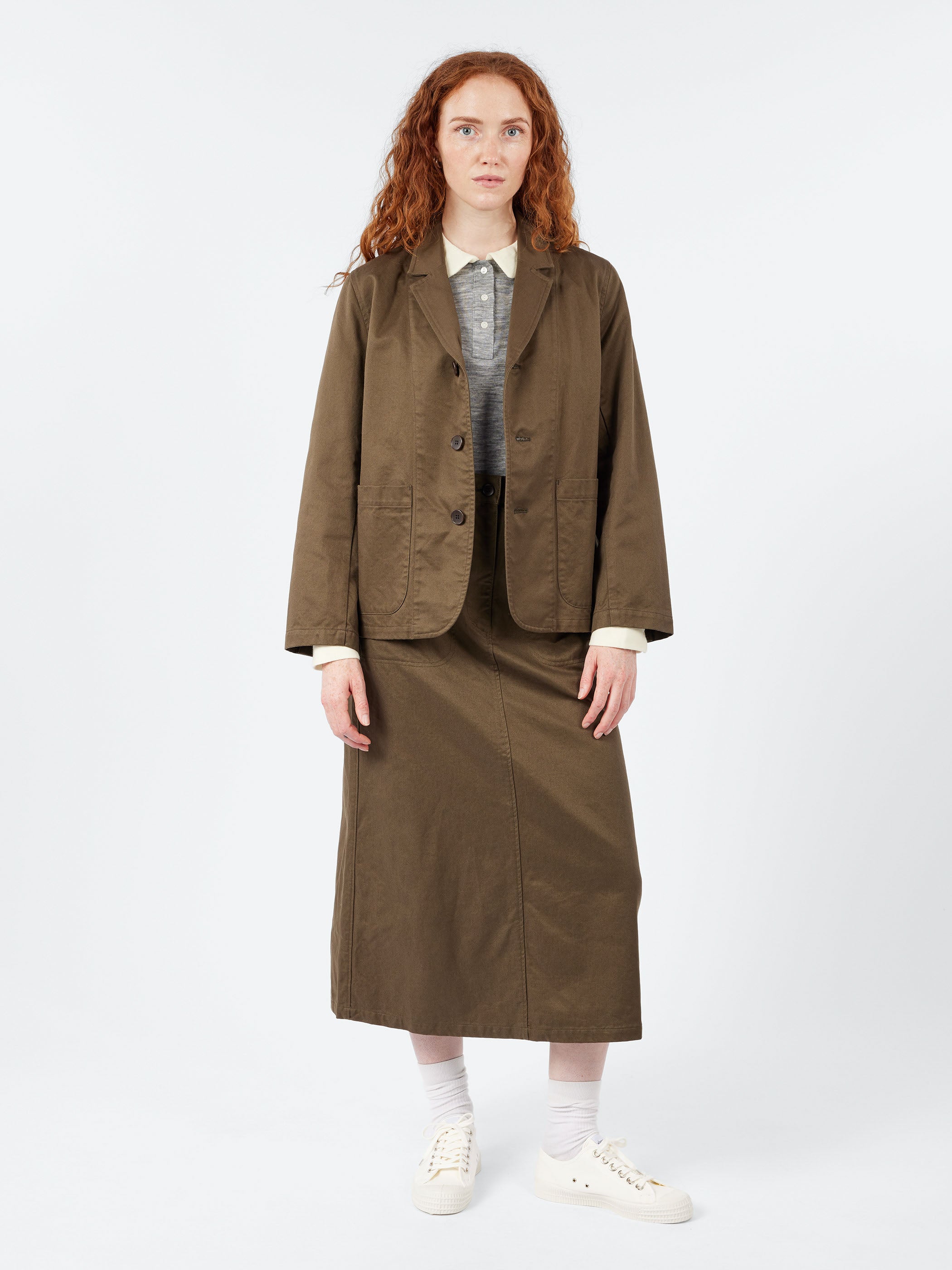 Cotton Twill Tailored Jacket