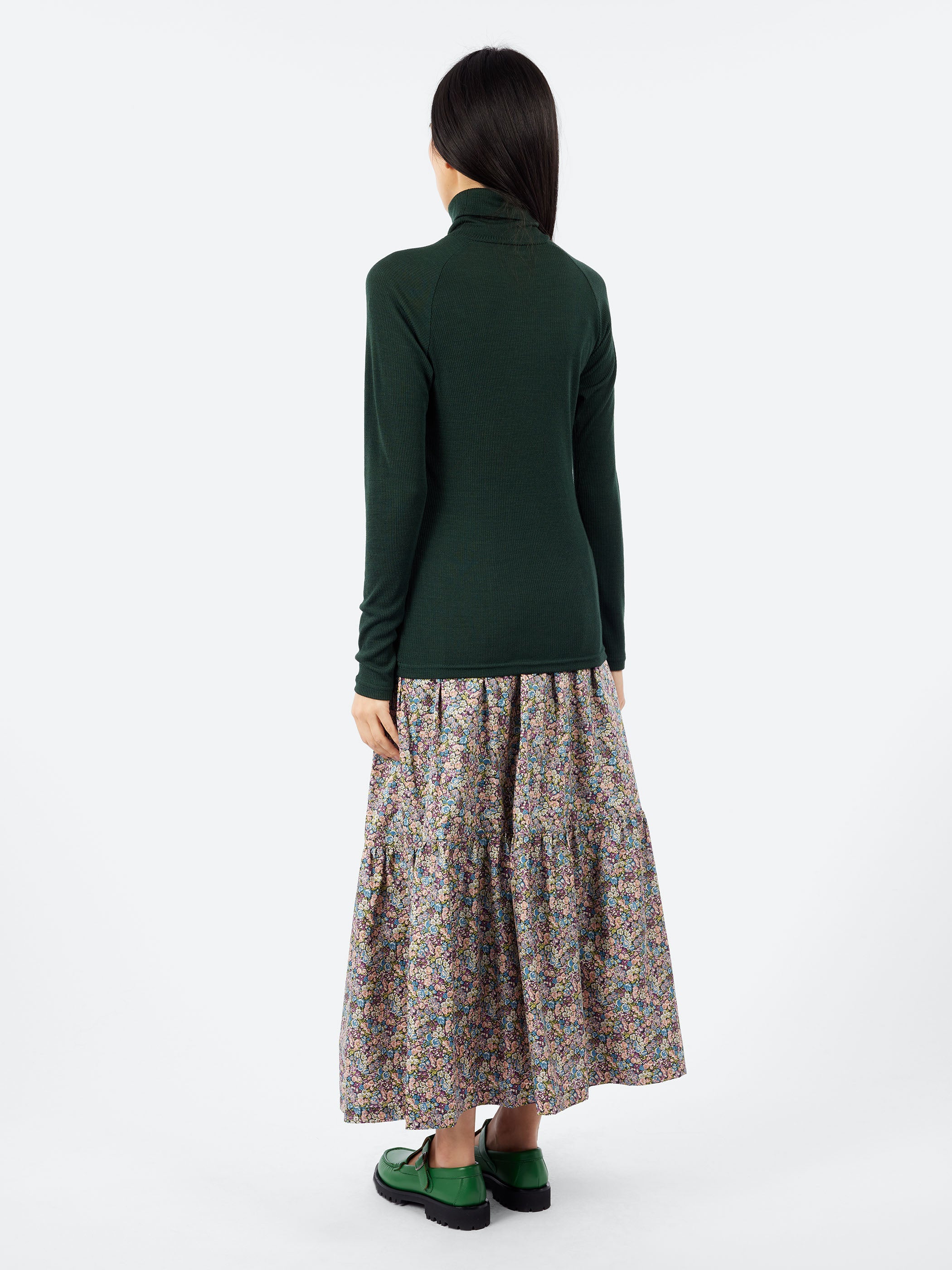 Wool Raglan Turtleneck