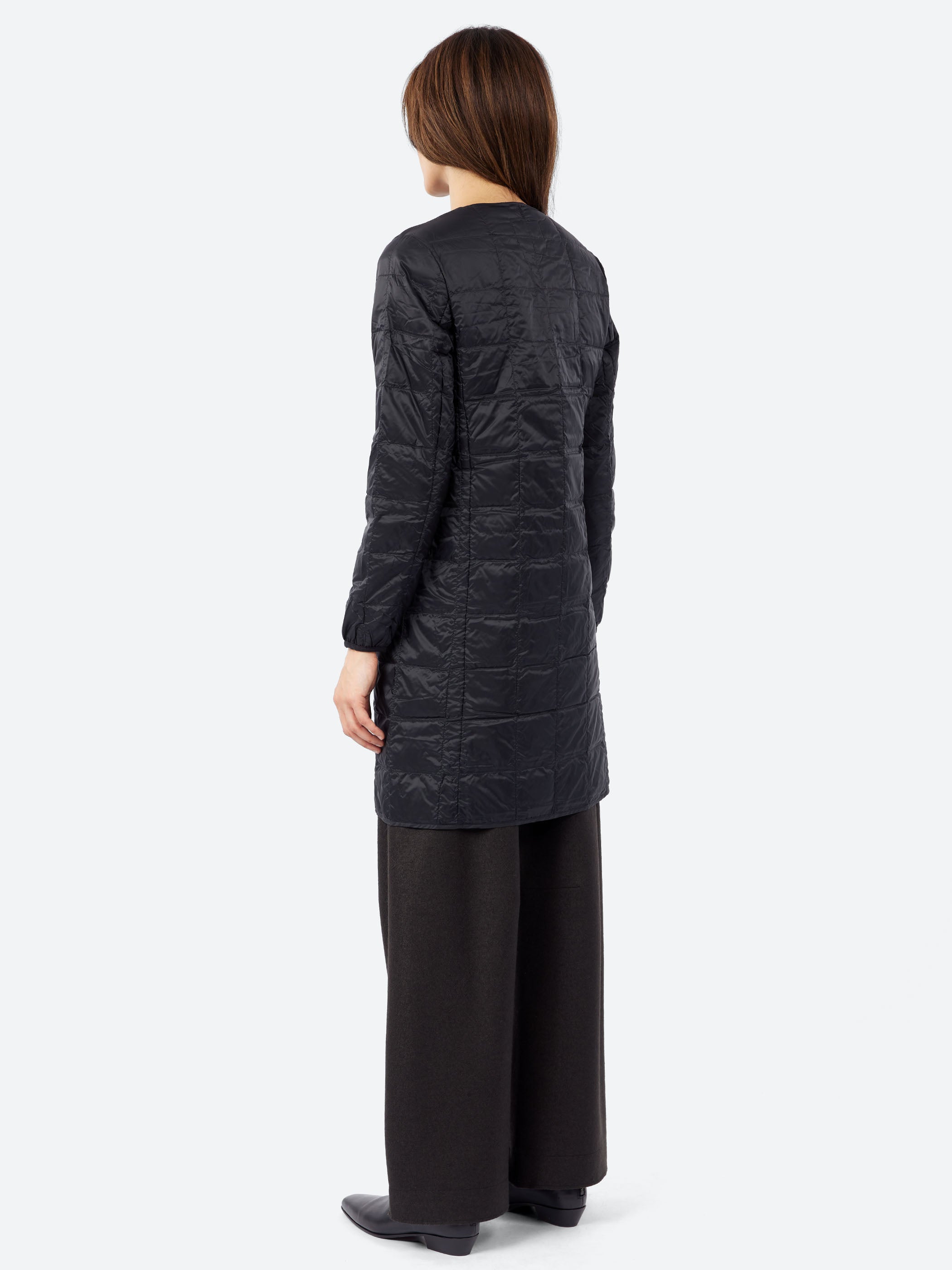 Crew Neck Long Down Coat