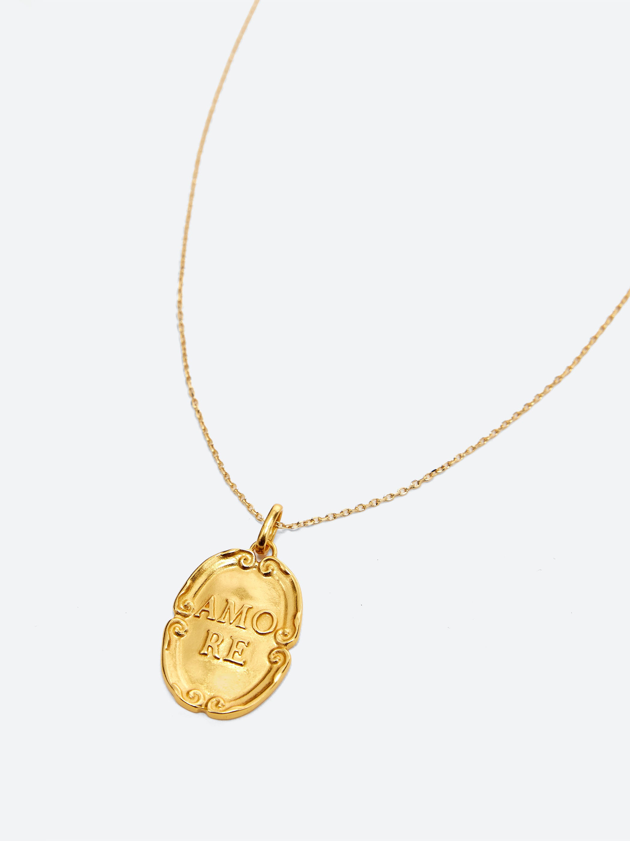 Amore Medal Gold Charm