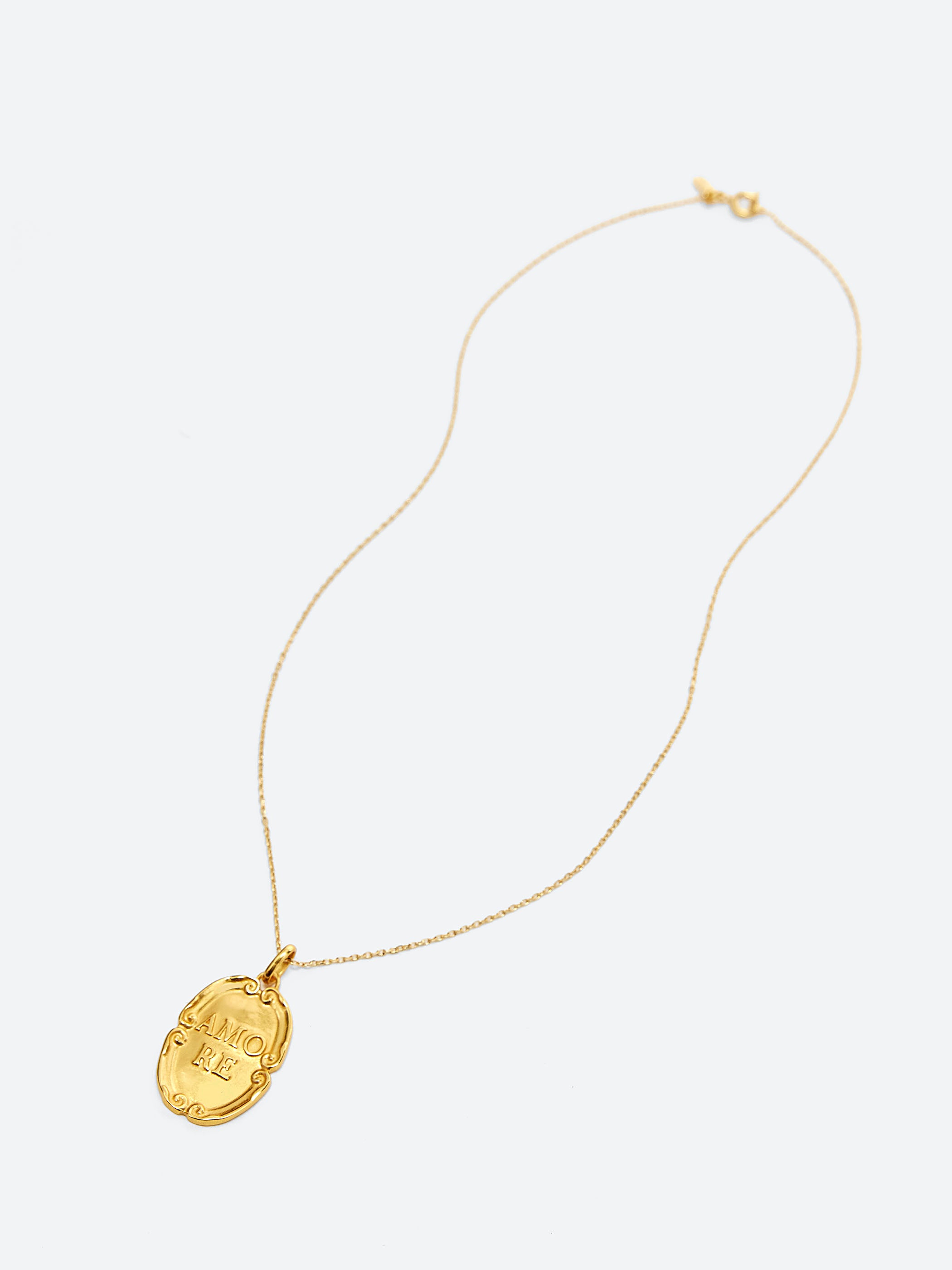 Amore Medal Gold Charm