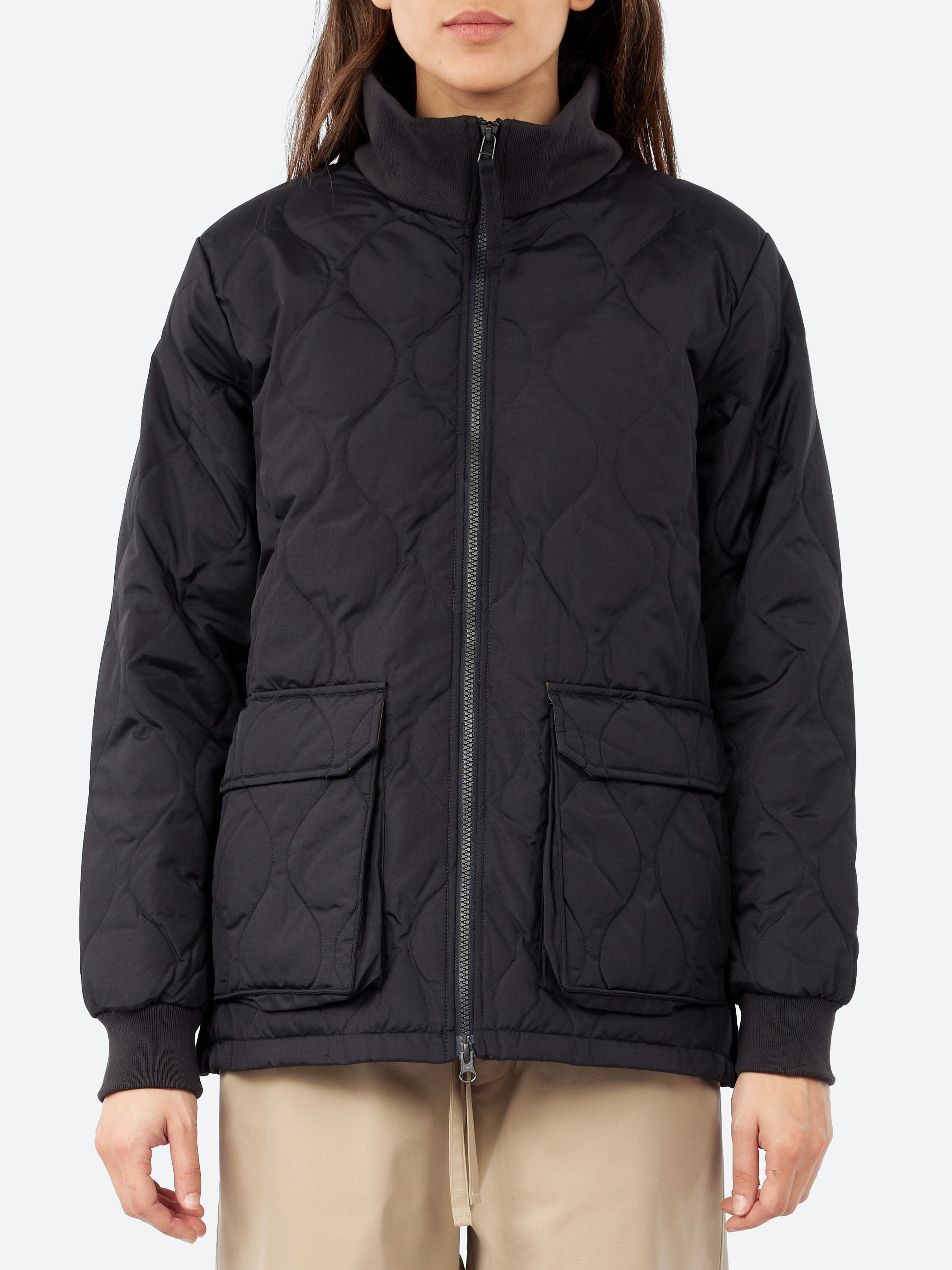 Military Rib Hi Neck Down Jacket