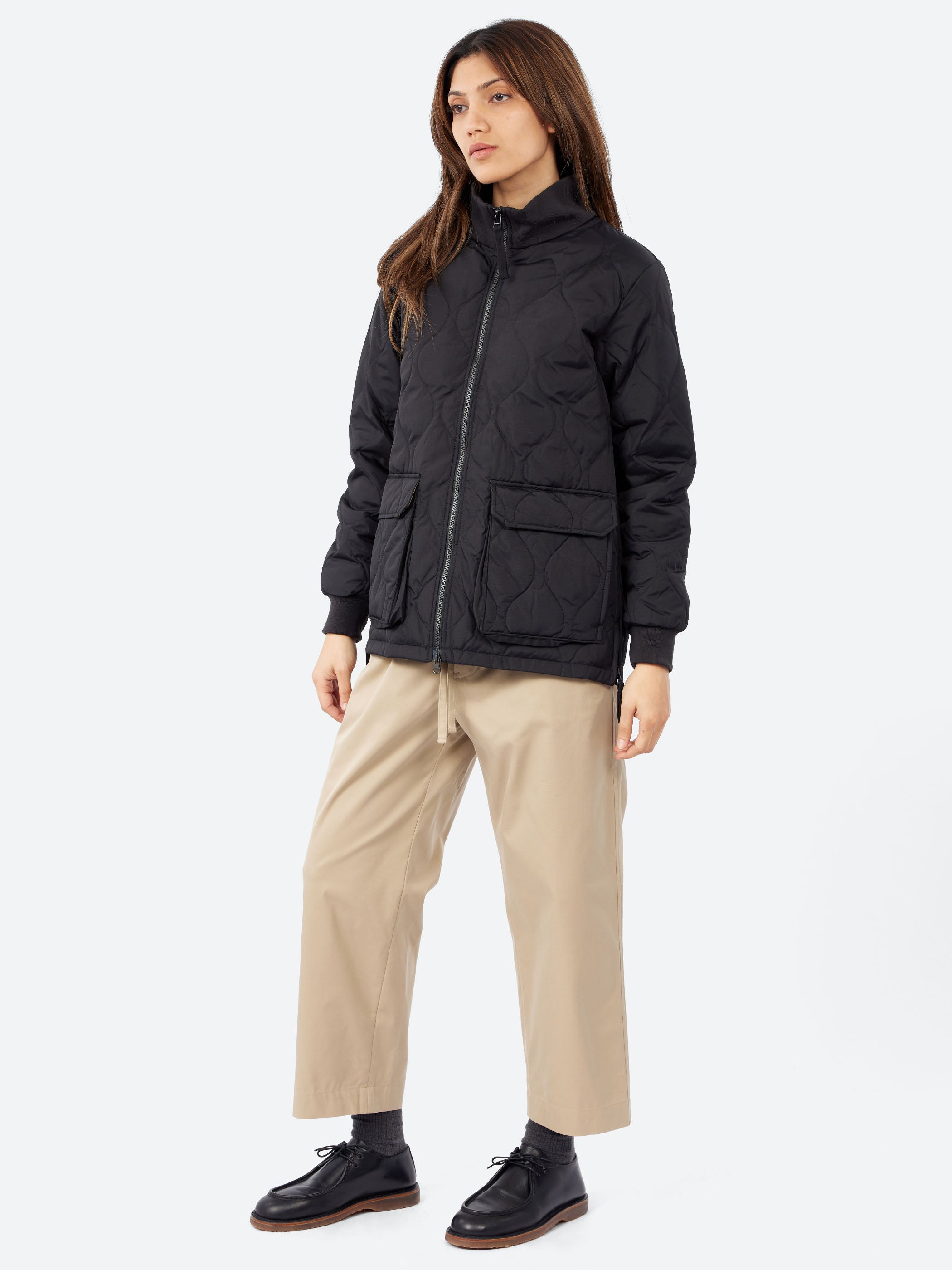 Military Rib Hi Neck Down Jacket