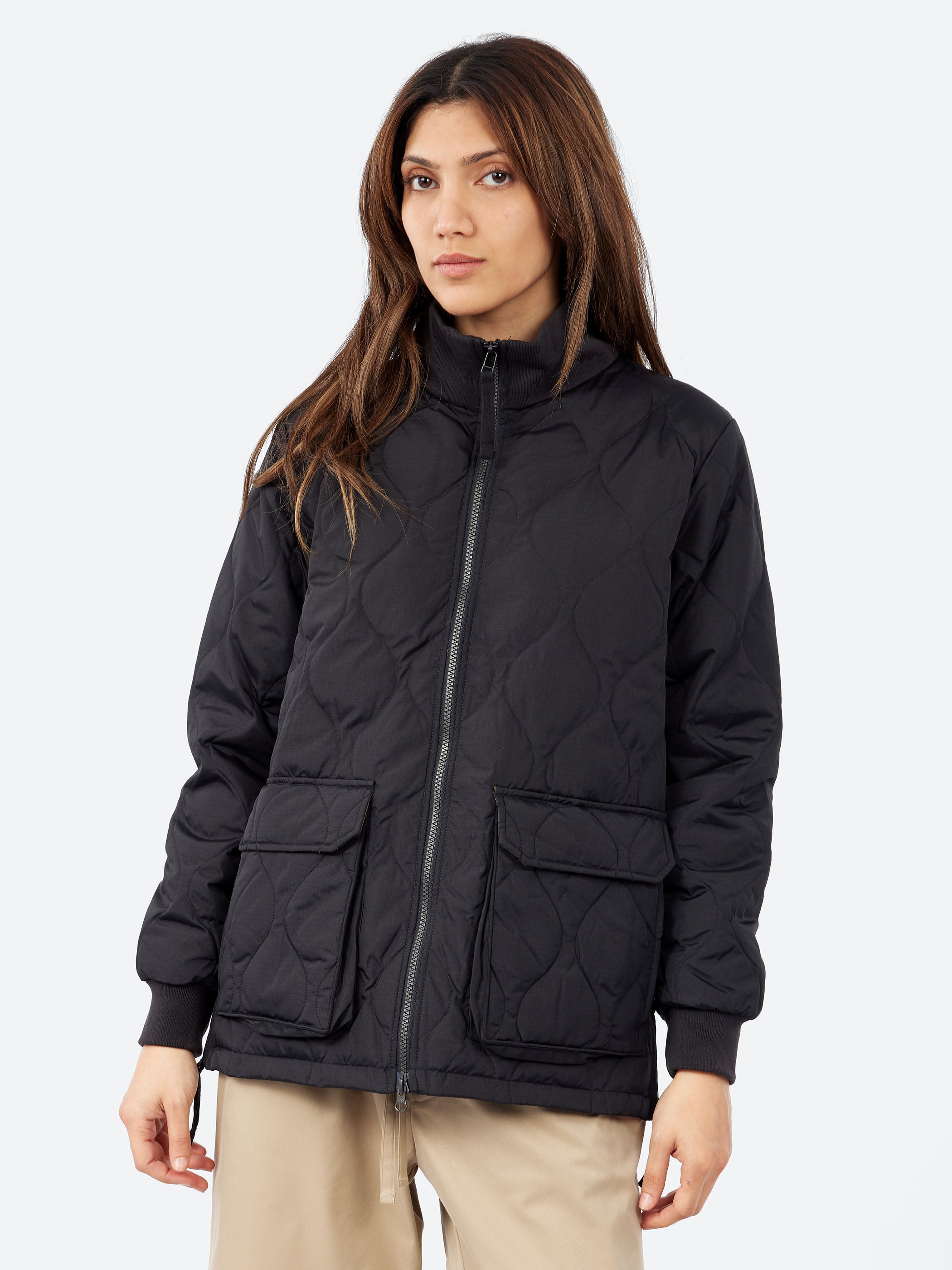 Military Rib Hi Neck Down Jacket