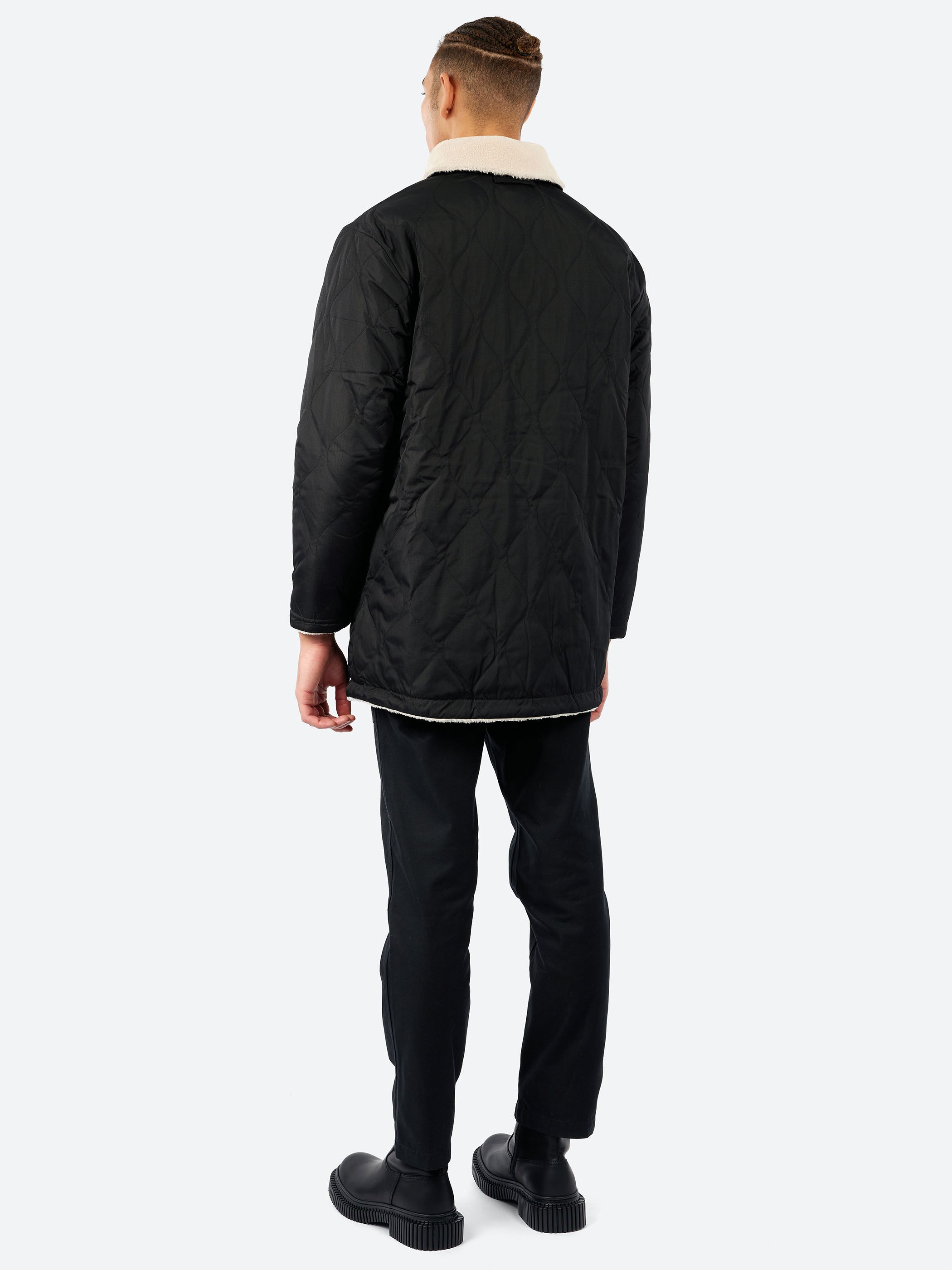 Military Reversible Down + Boa N-1 Type Jacket