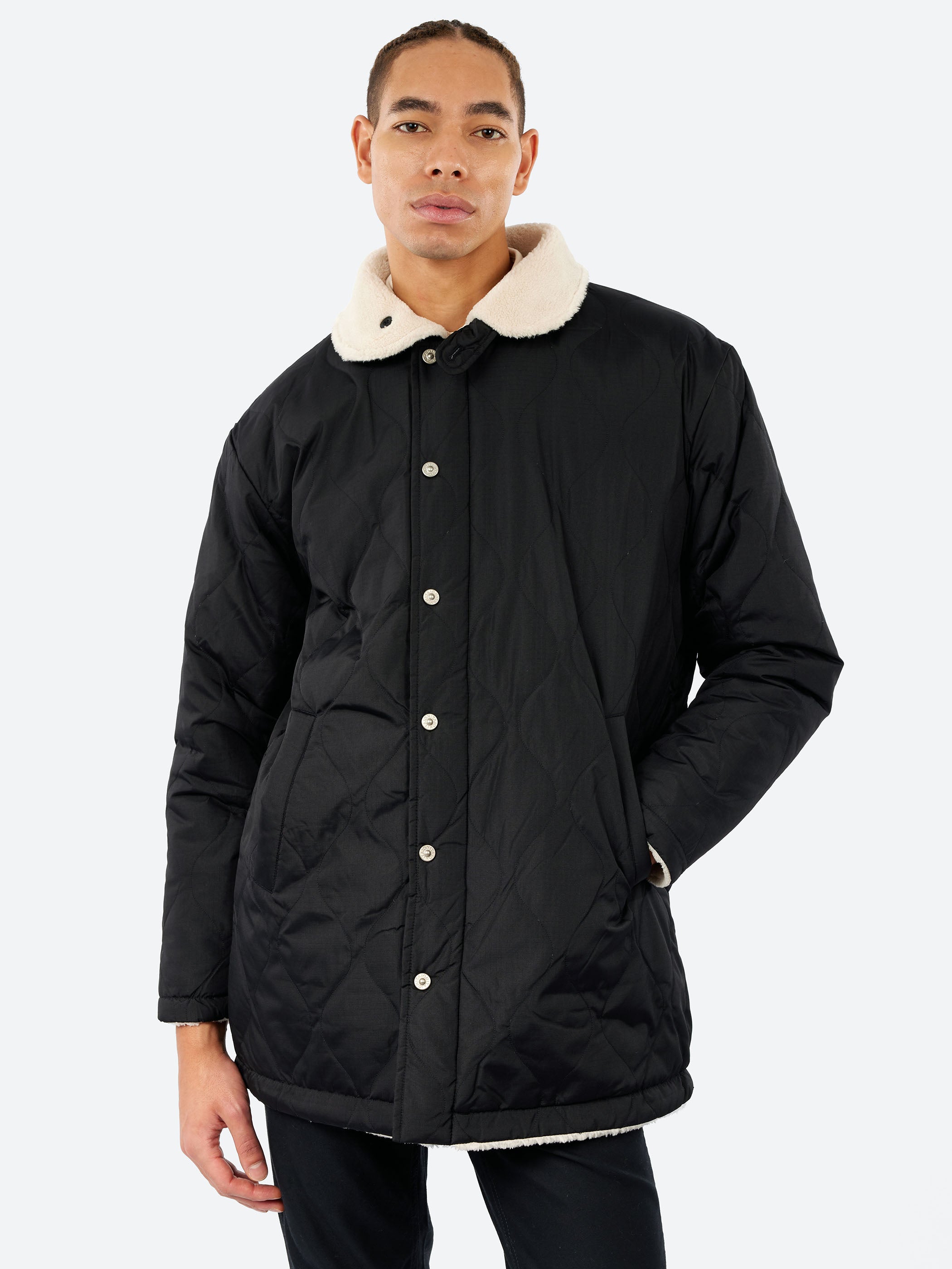 Military Reversible Down + Boa N-1 Type Jacket