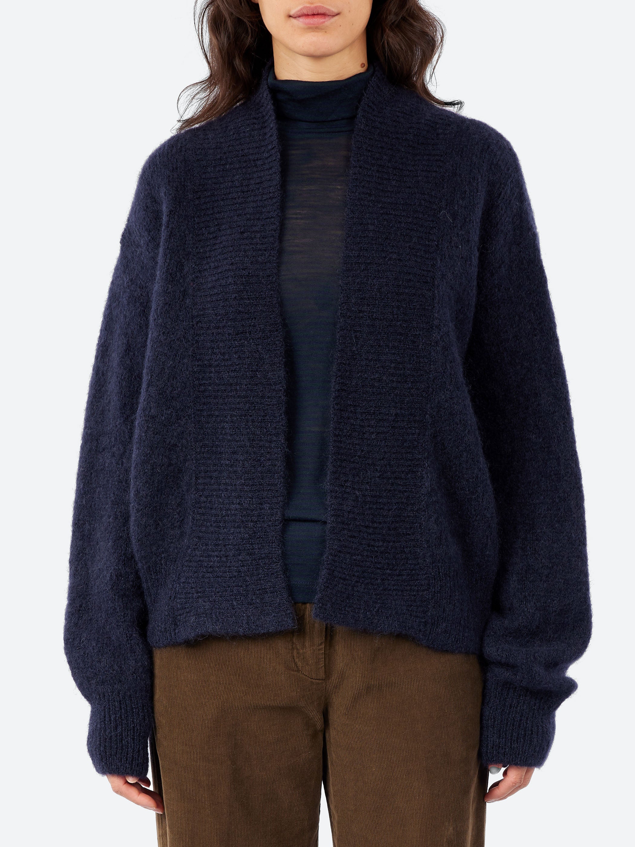 Mohair Open Cardigan