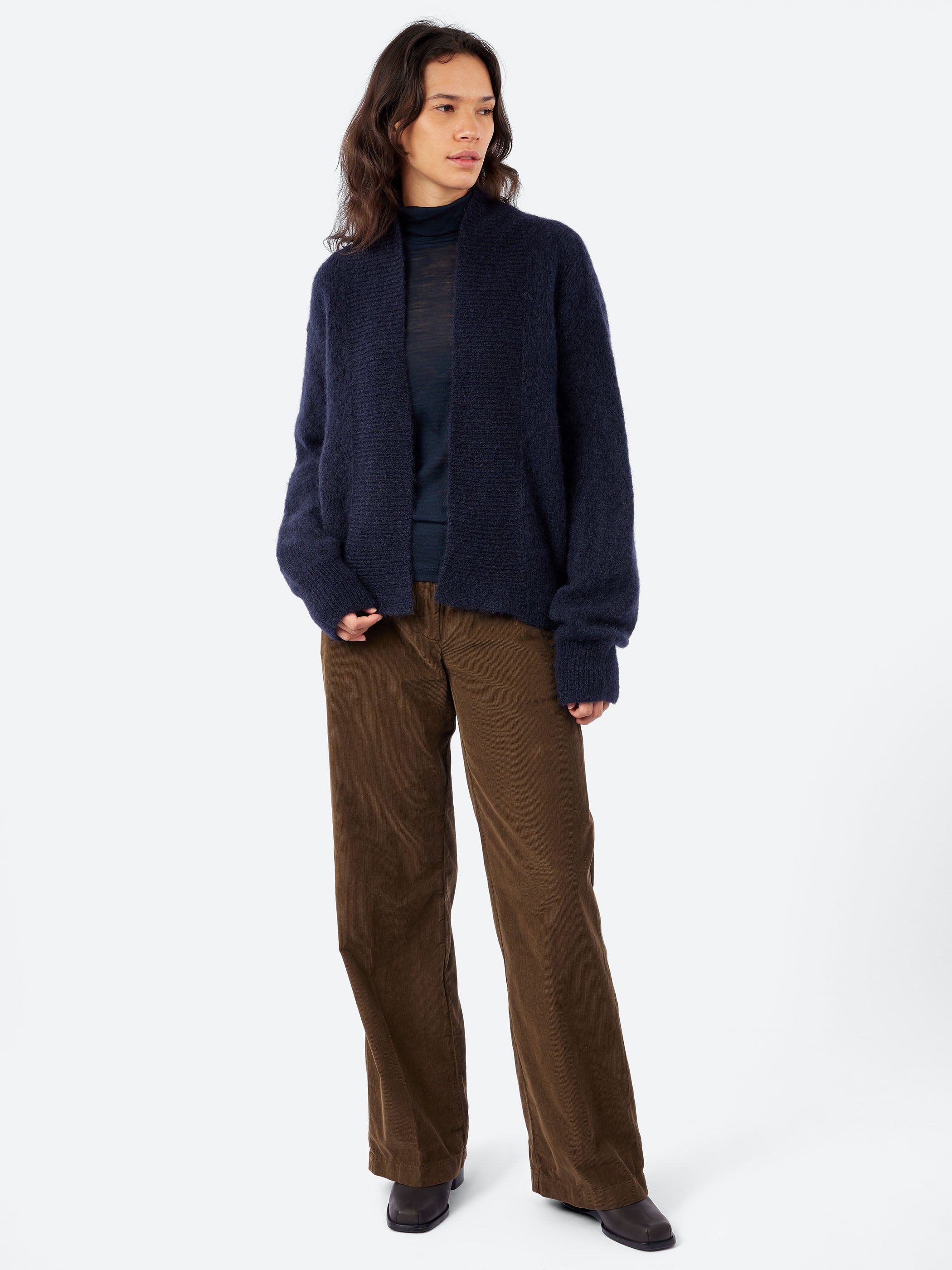 Mohair Open Cardigan