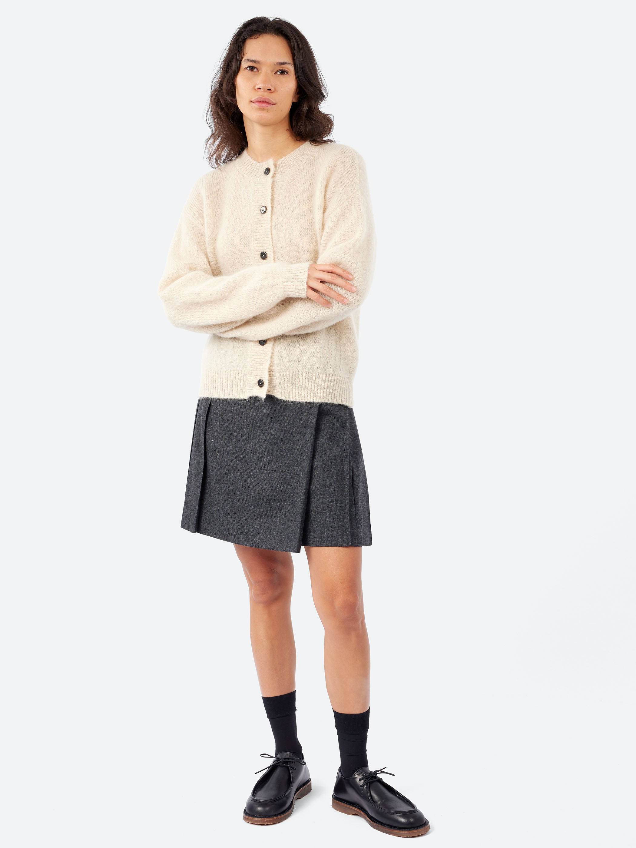 Pleated Mini Skirt