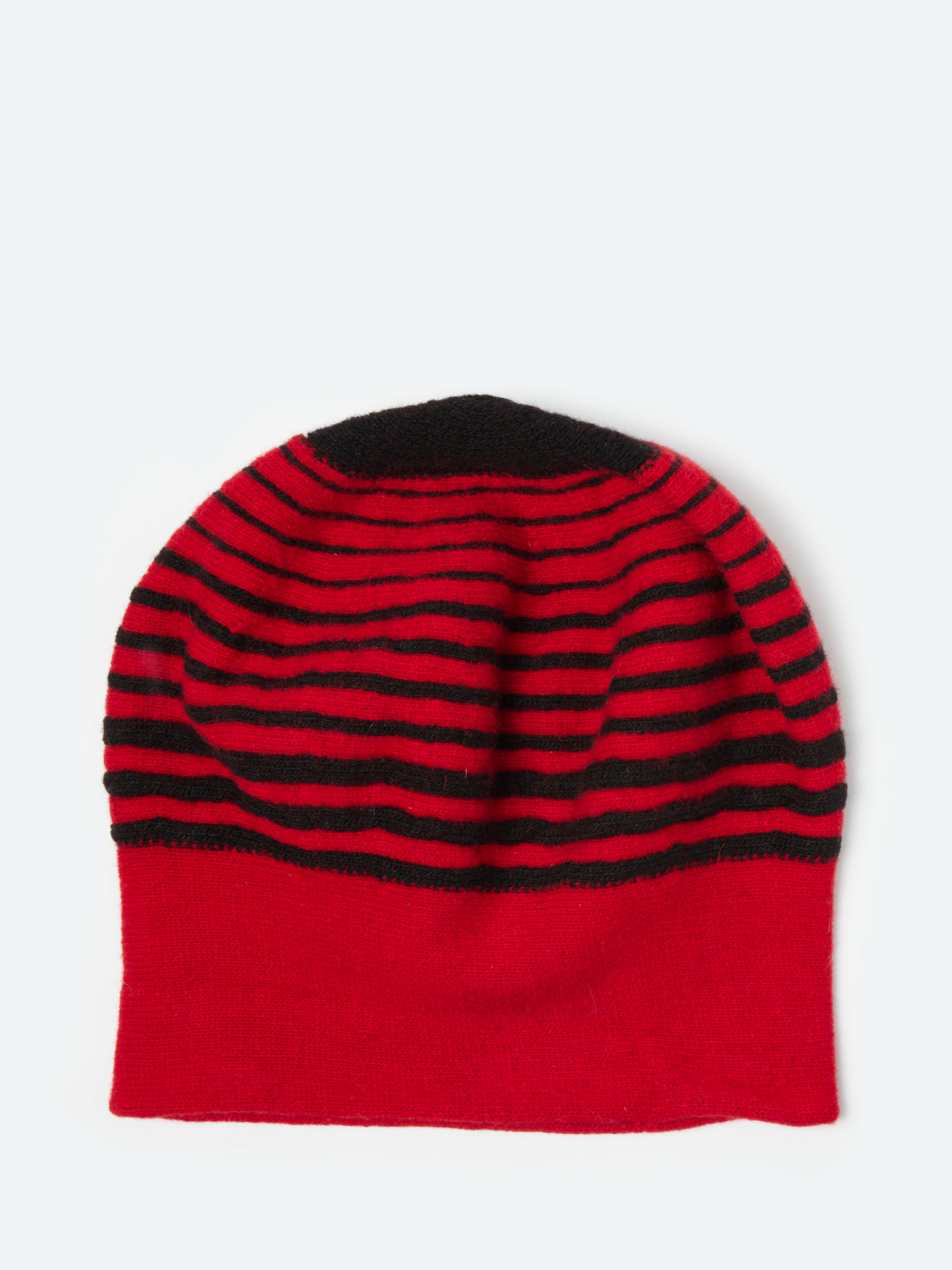 Ringed Roll Up Beret