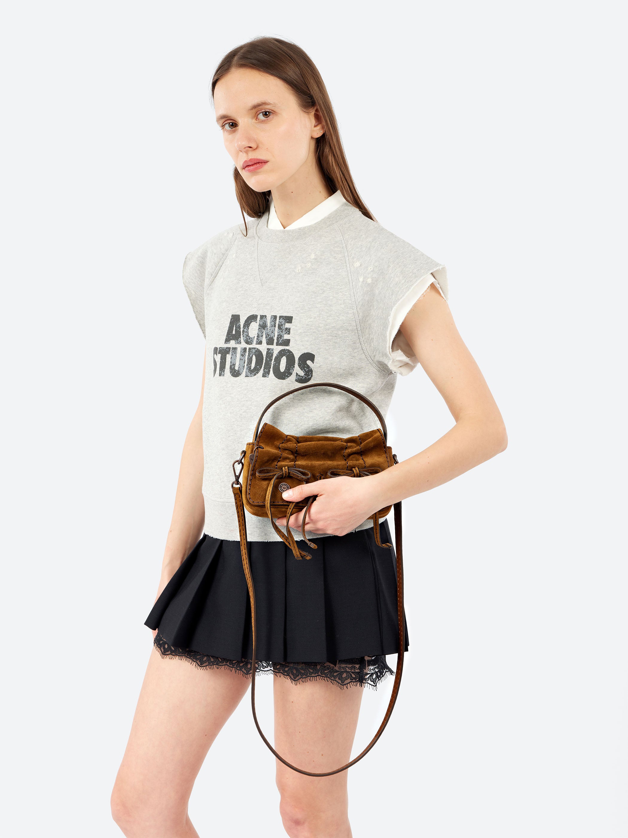 Multipocket Suede Micro Bag