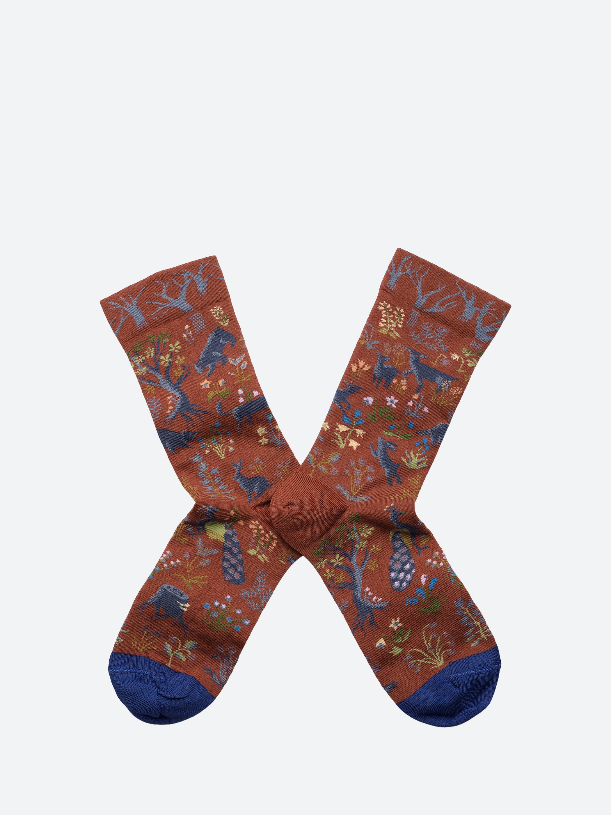 Sepia Woodland Socks