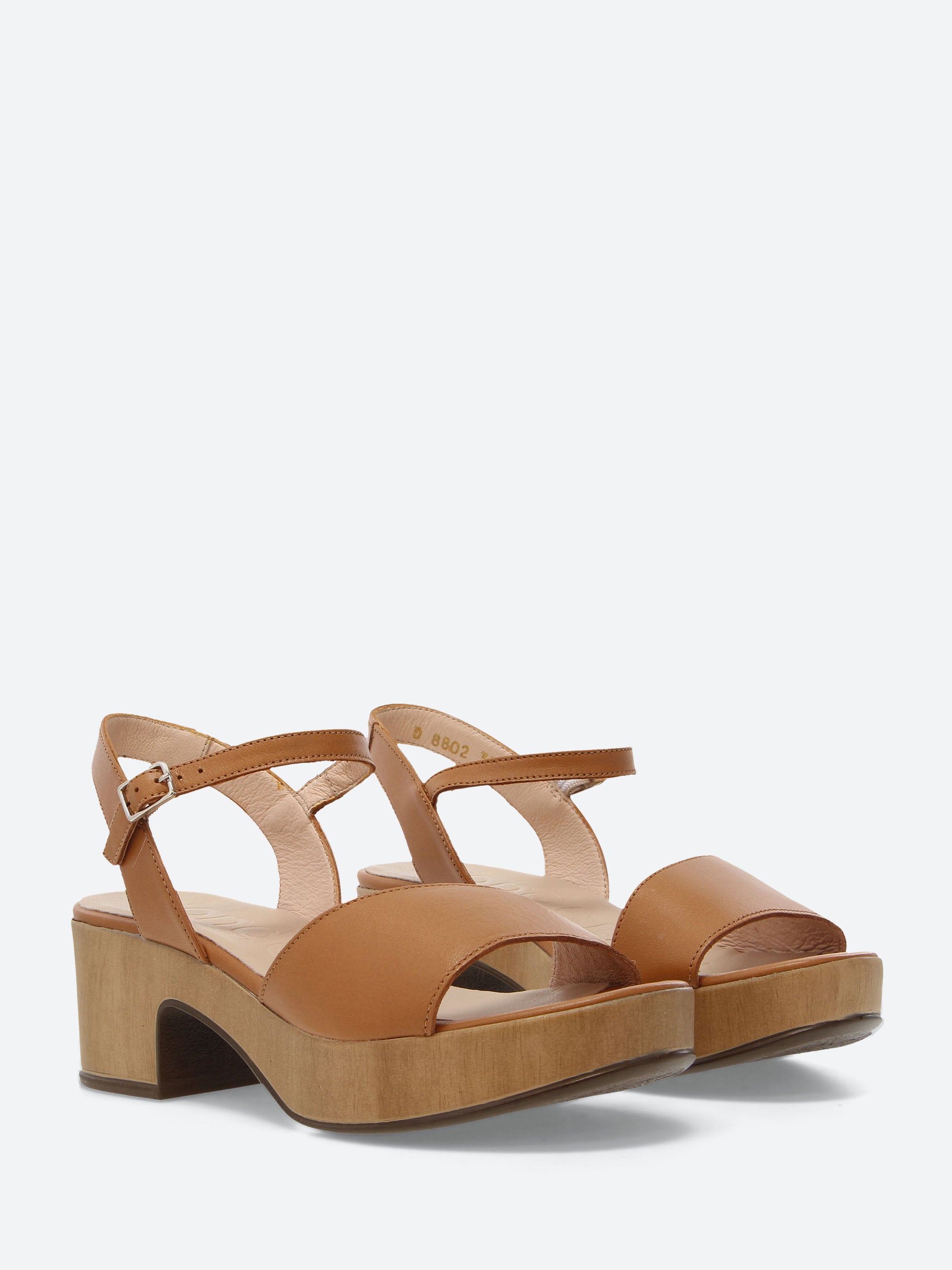 D-8802 Leather Wedge Sandal