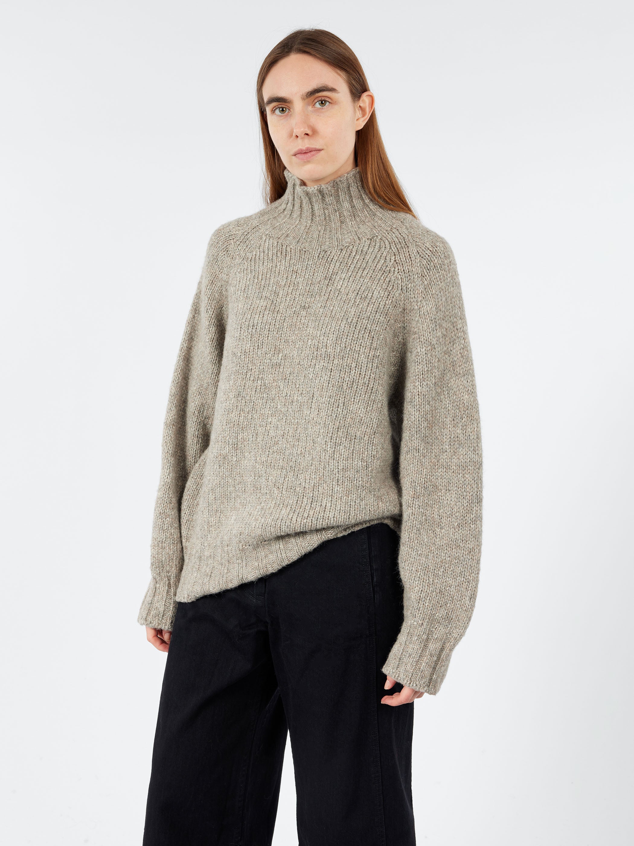Lofty Alpaca High Neck Sweater