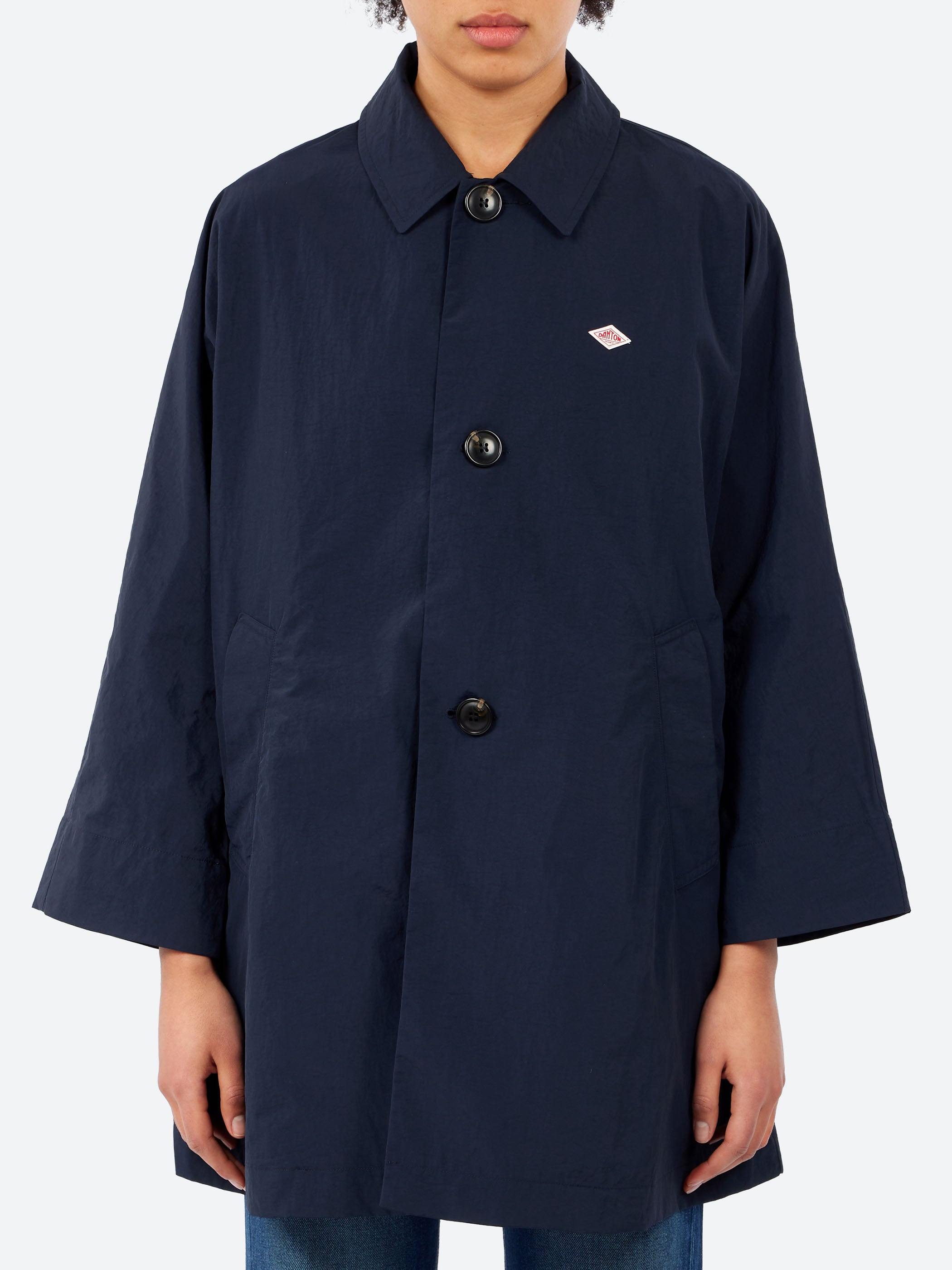 Nylon Tussar Dolman Sleeve Coat