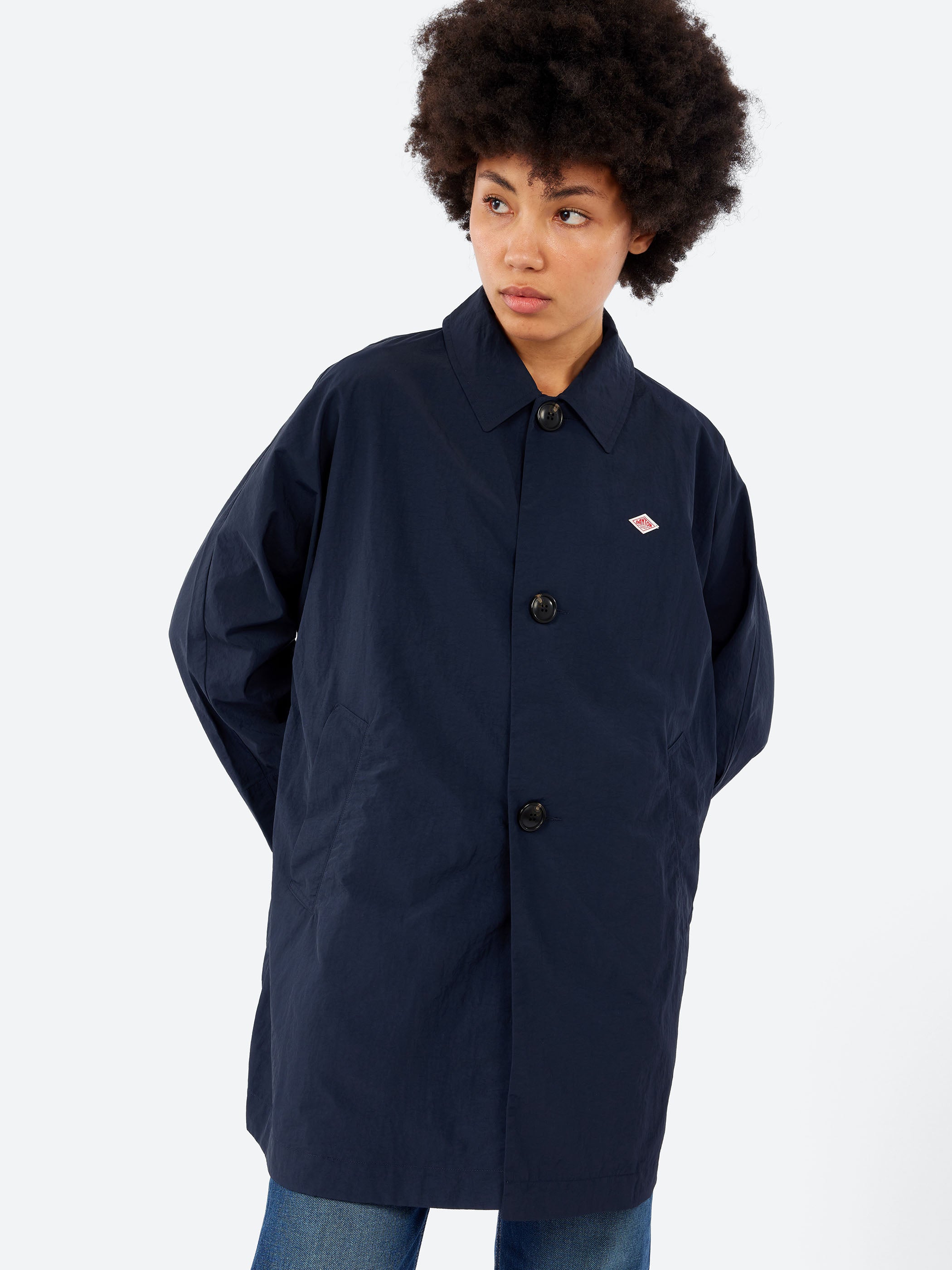 Nylon Tussar Dolman Sleeve Coat