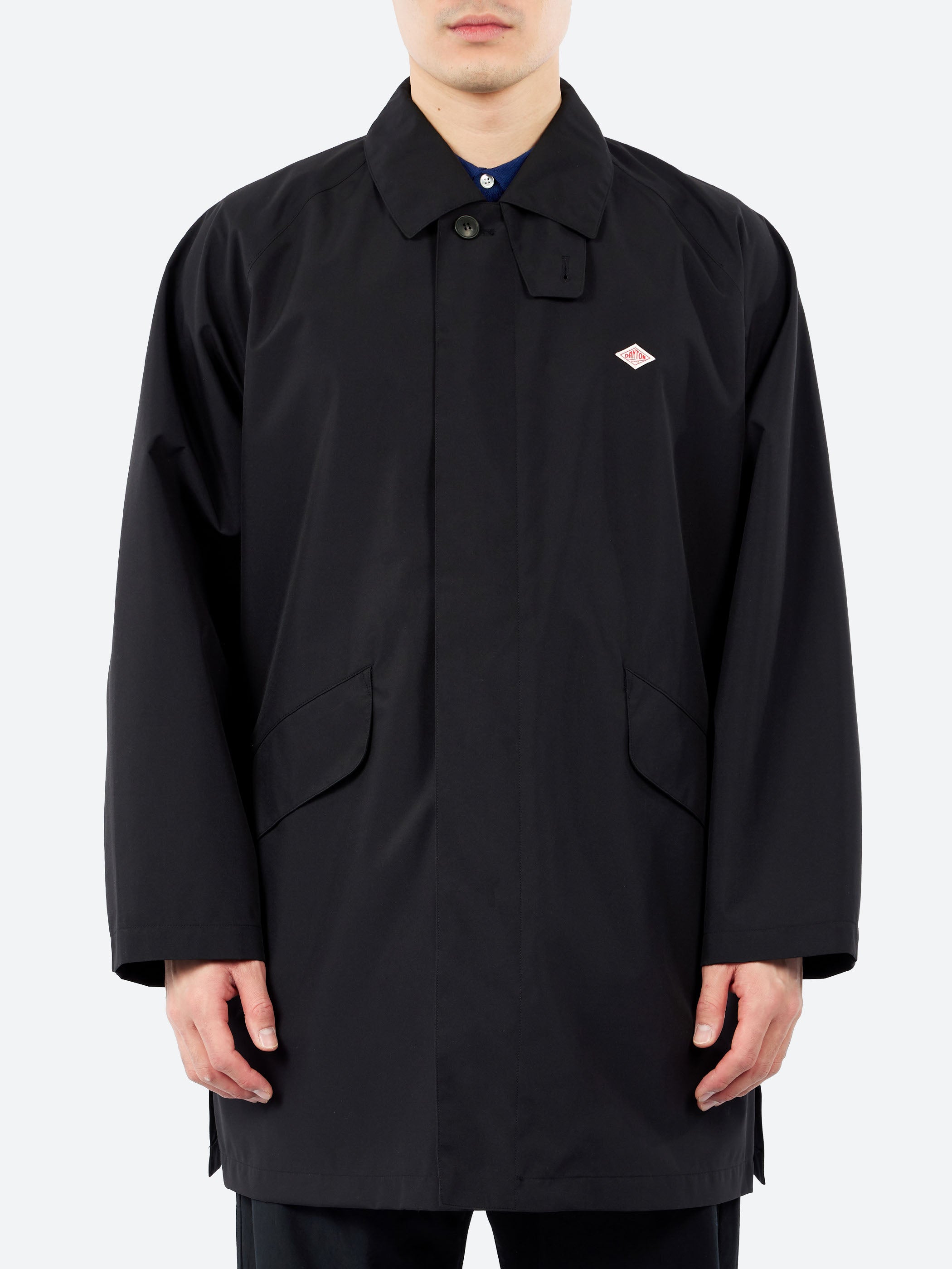Men's 3-Layer Cloth Balmacaan Mid-length Coat