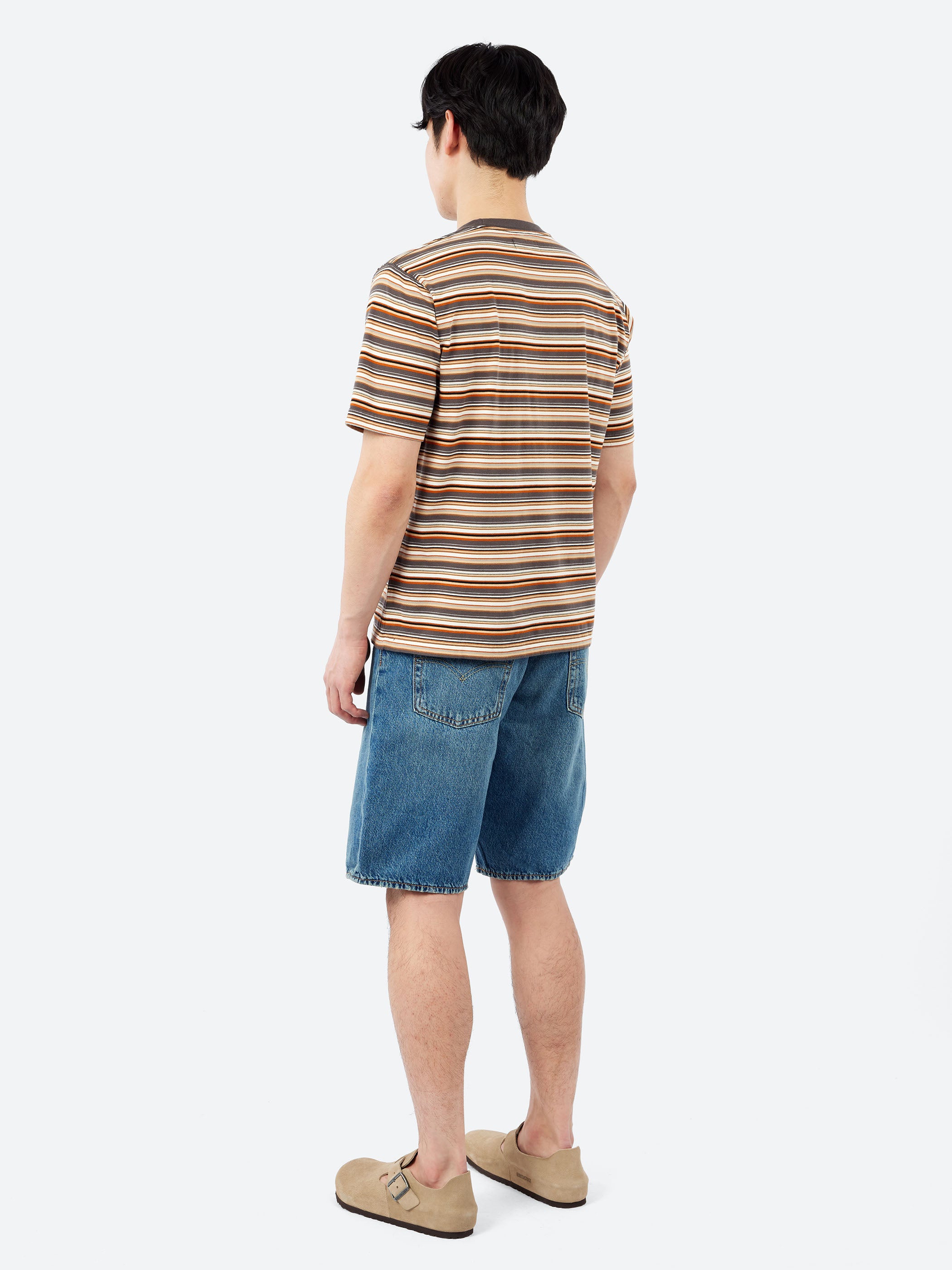 Pocket Tee Multi Stripe Tee