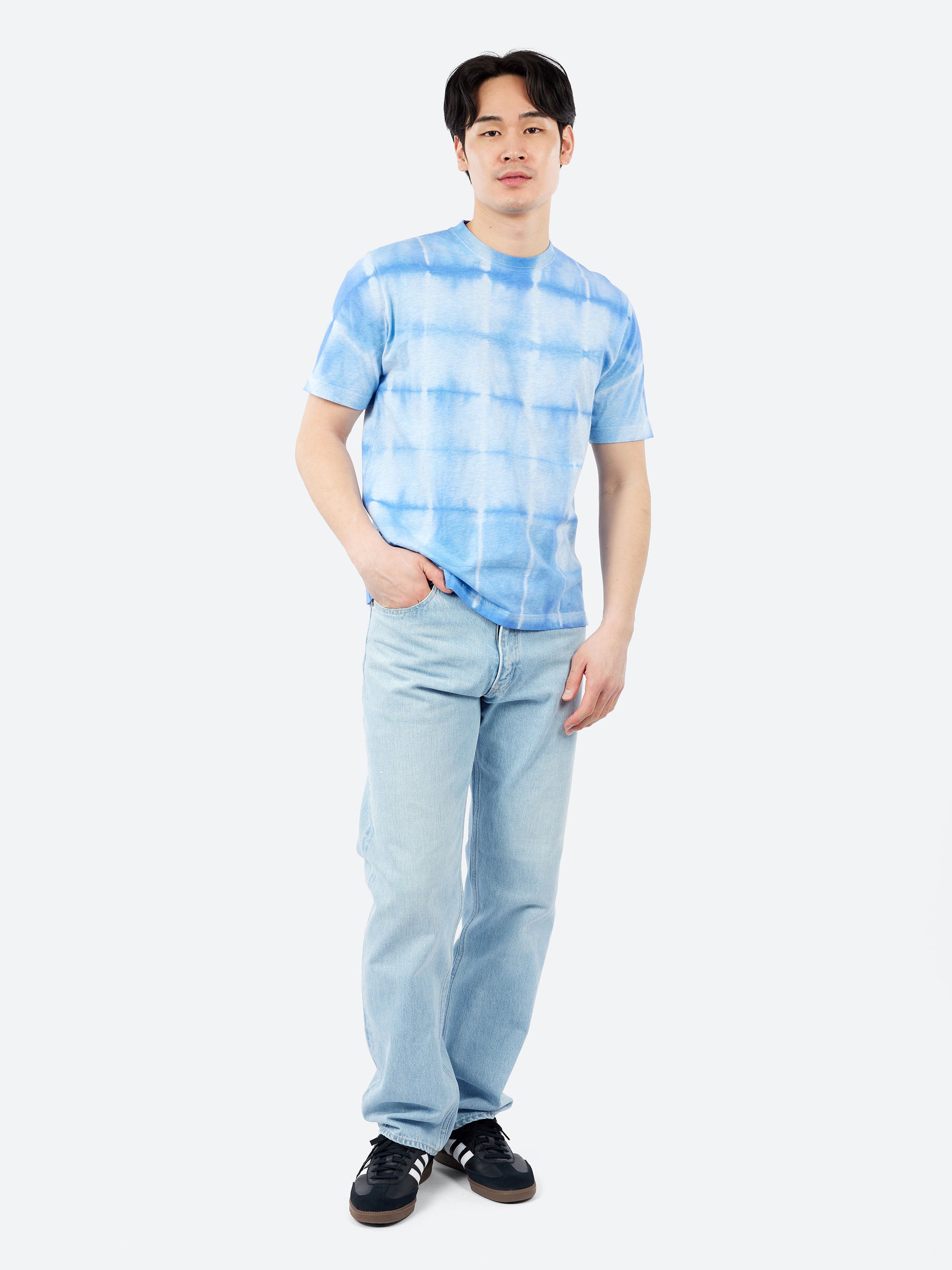 Crew Tee Itajime Shibori