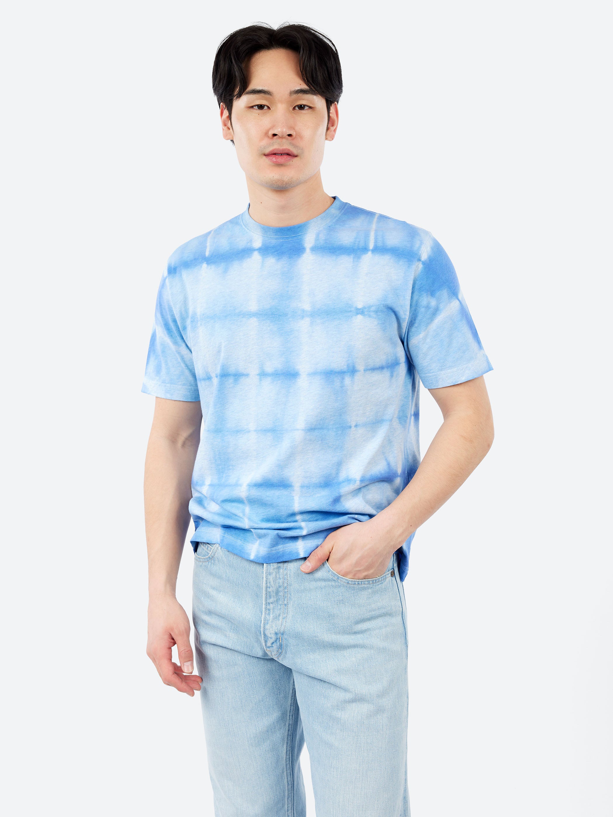 Crew Tee Itajime Shibori
