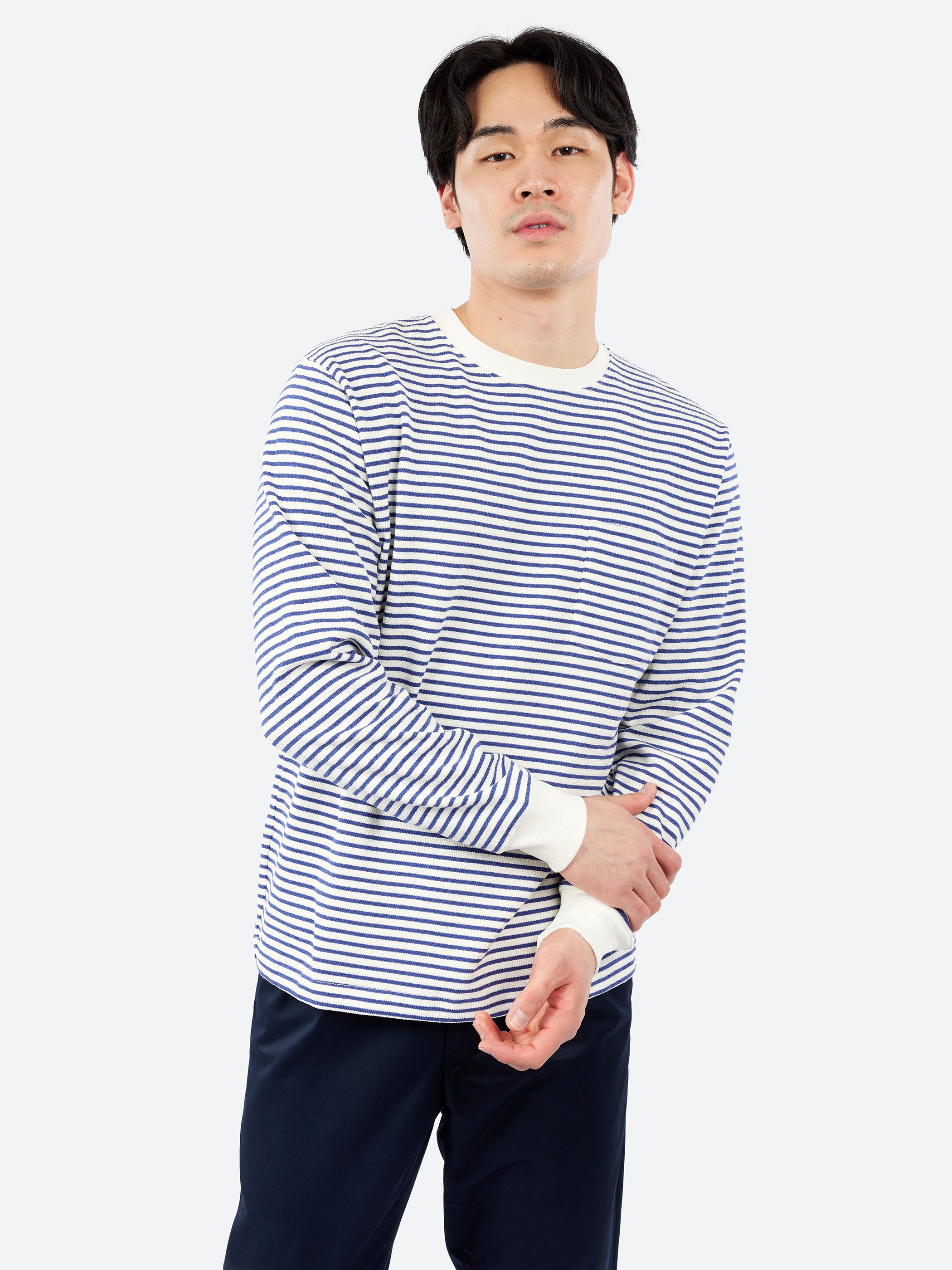 Inlay Stripe Pocket Tee