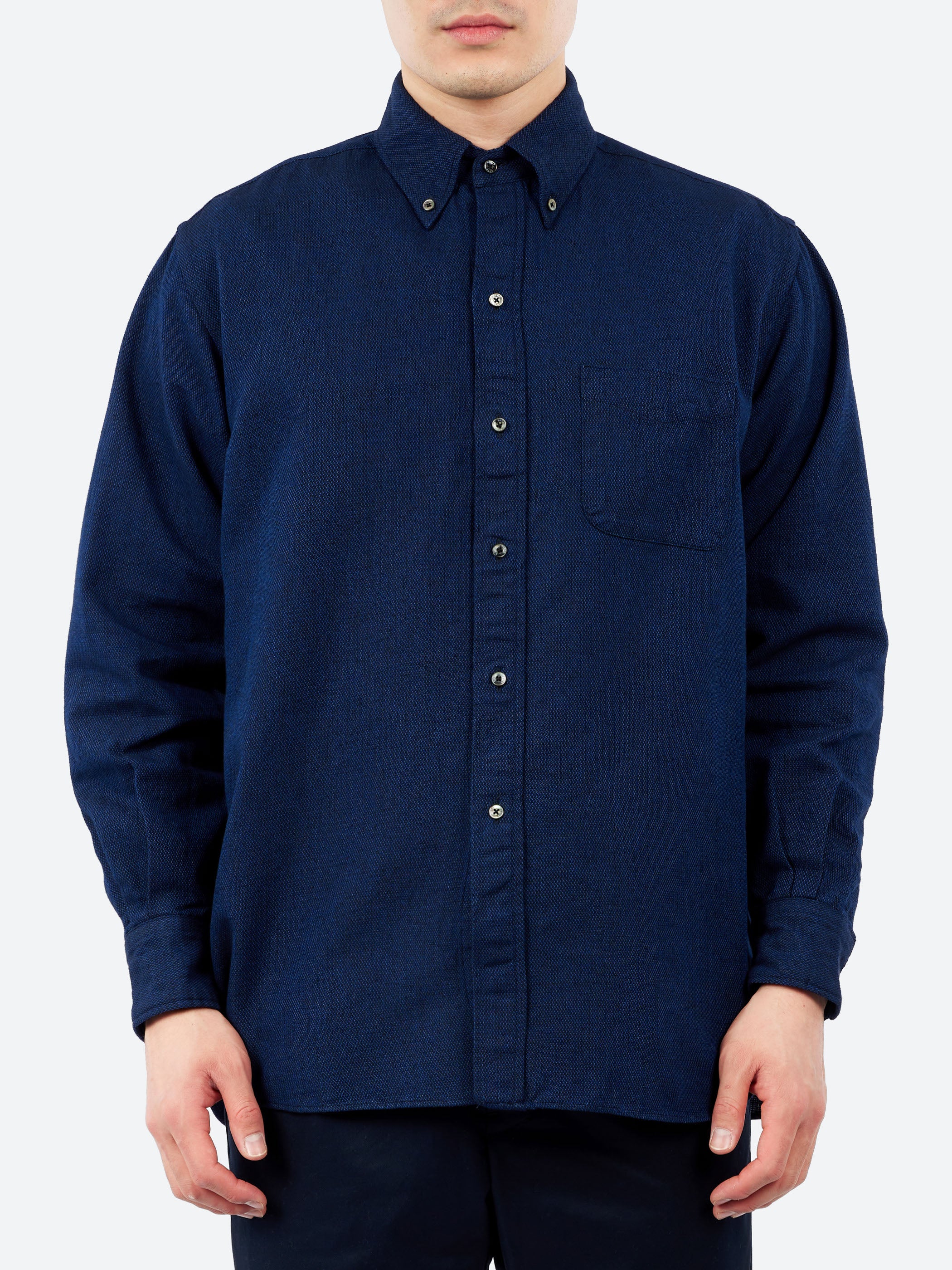 BD Classic Fit Indigo Oxford