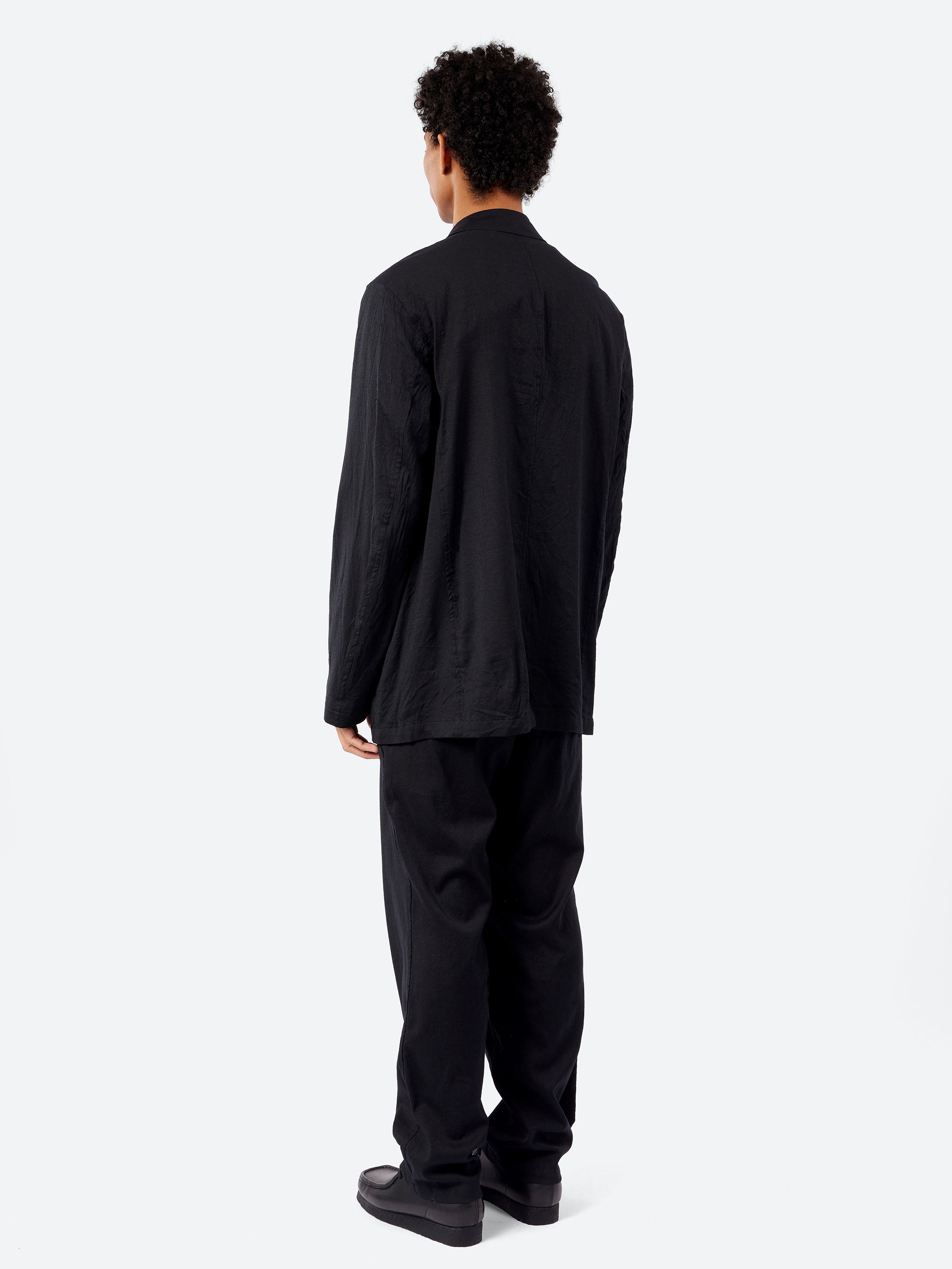 Washer Tumbler Peaked Lapel Jacket