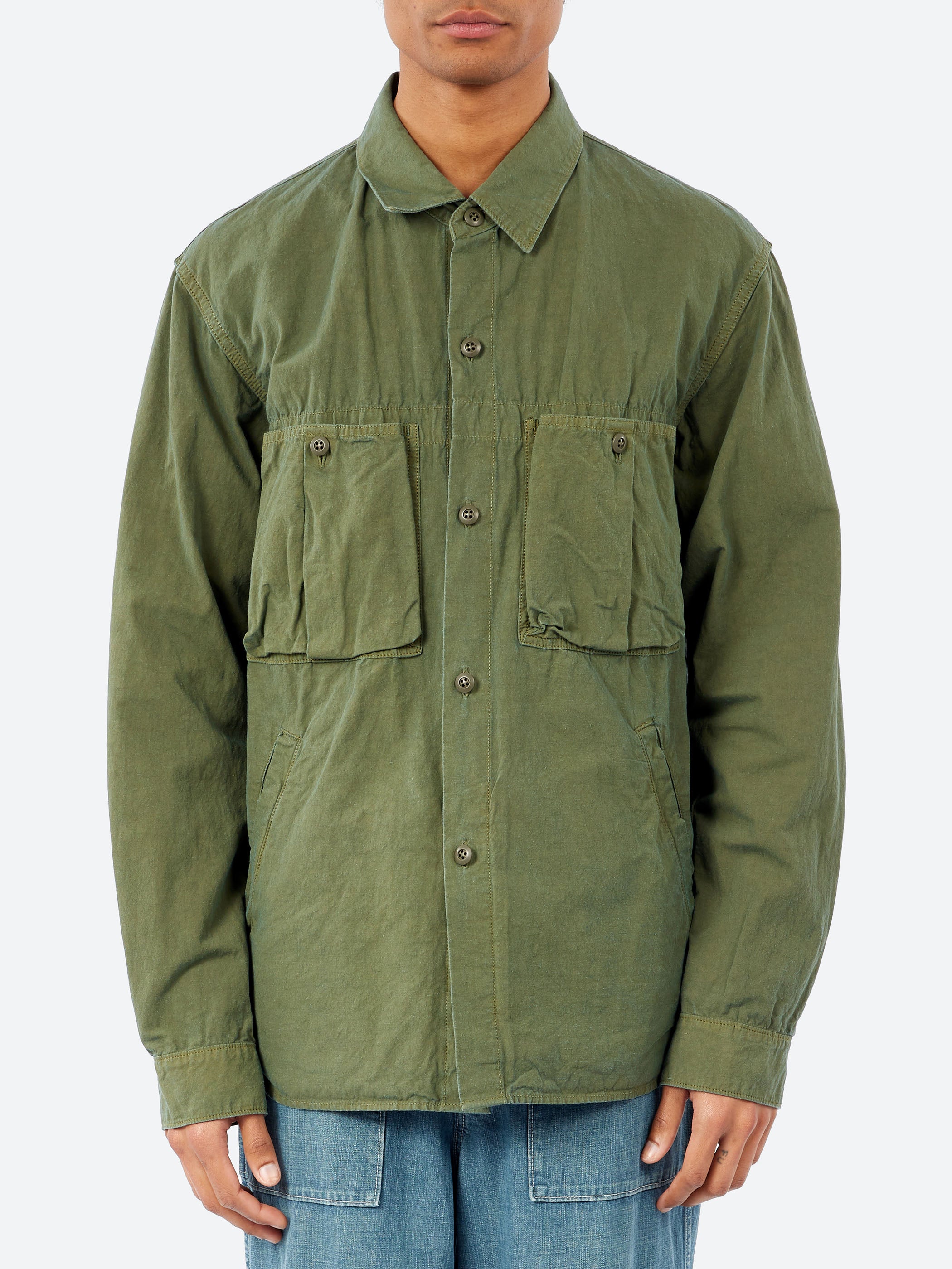 Cotton Hemp Weather Work Shirt Jacket