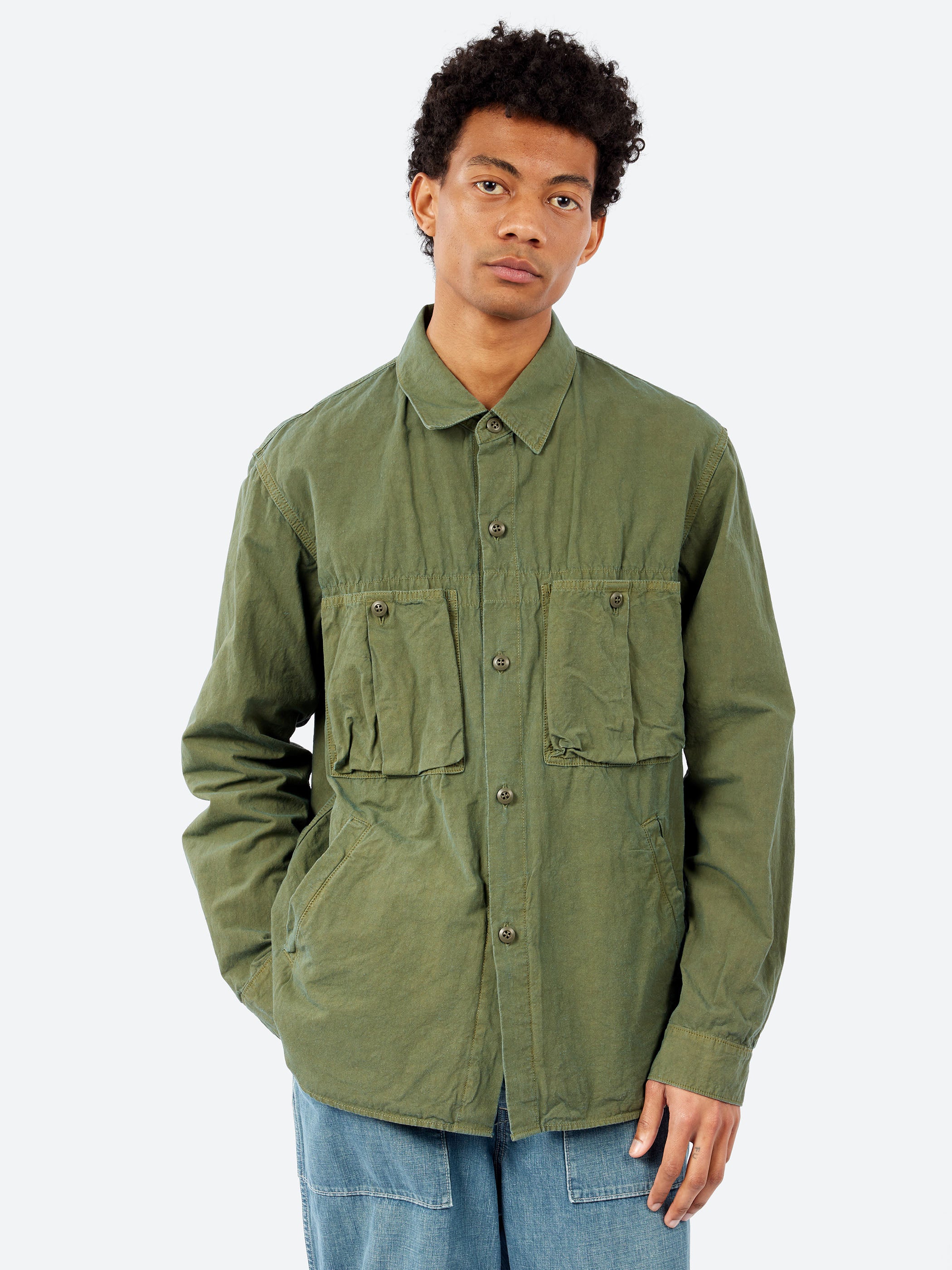 Cotton Hemp Weather Work Shirt Jacket