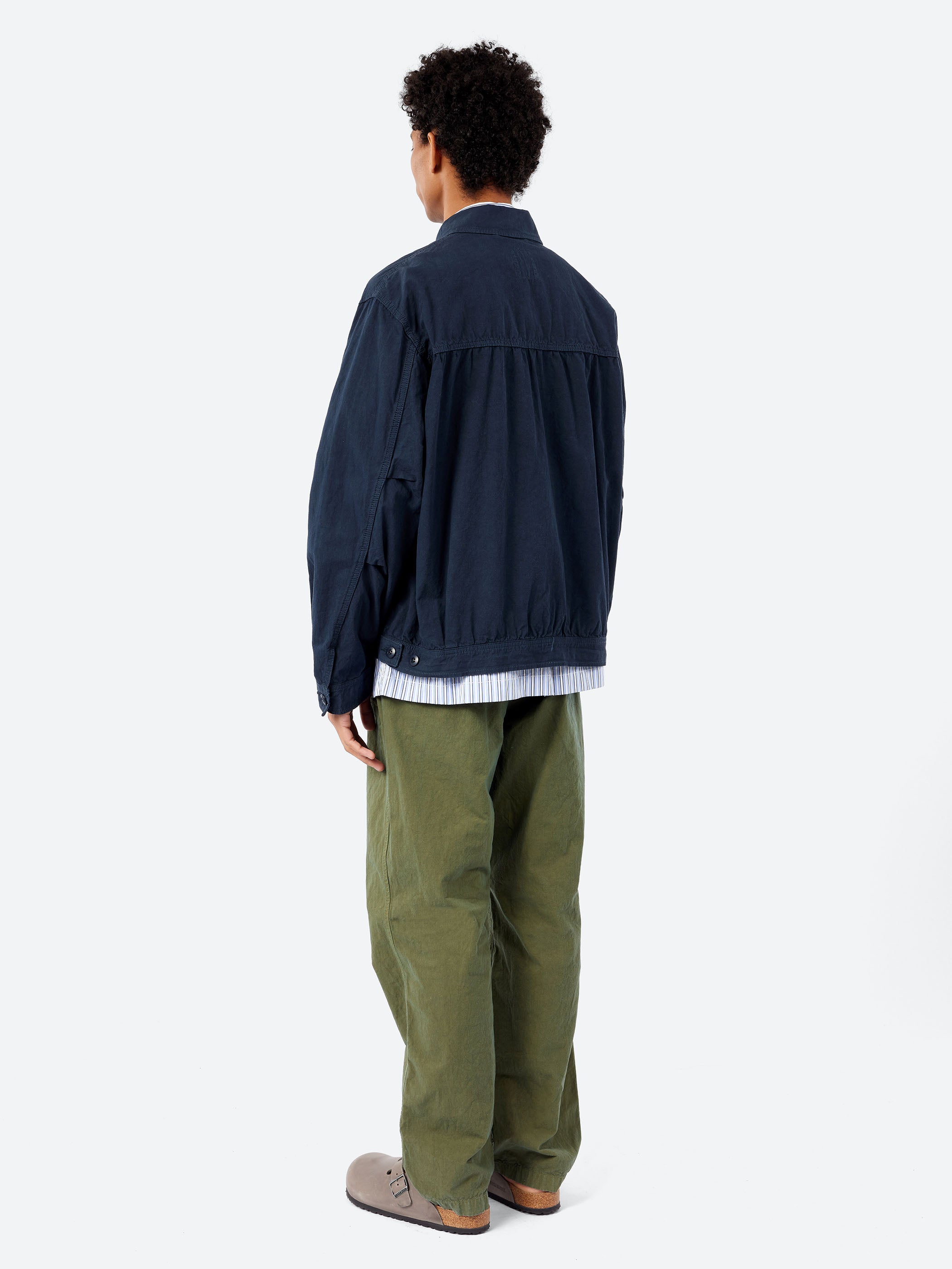 Cotton Hemp Weather Short Zip-Up Jacket