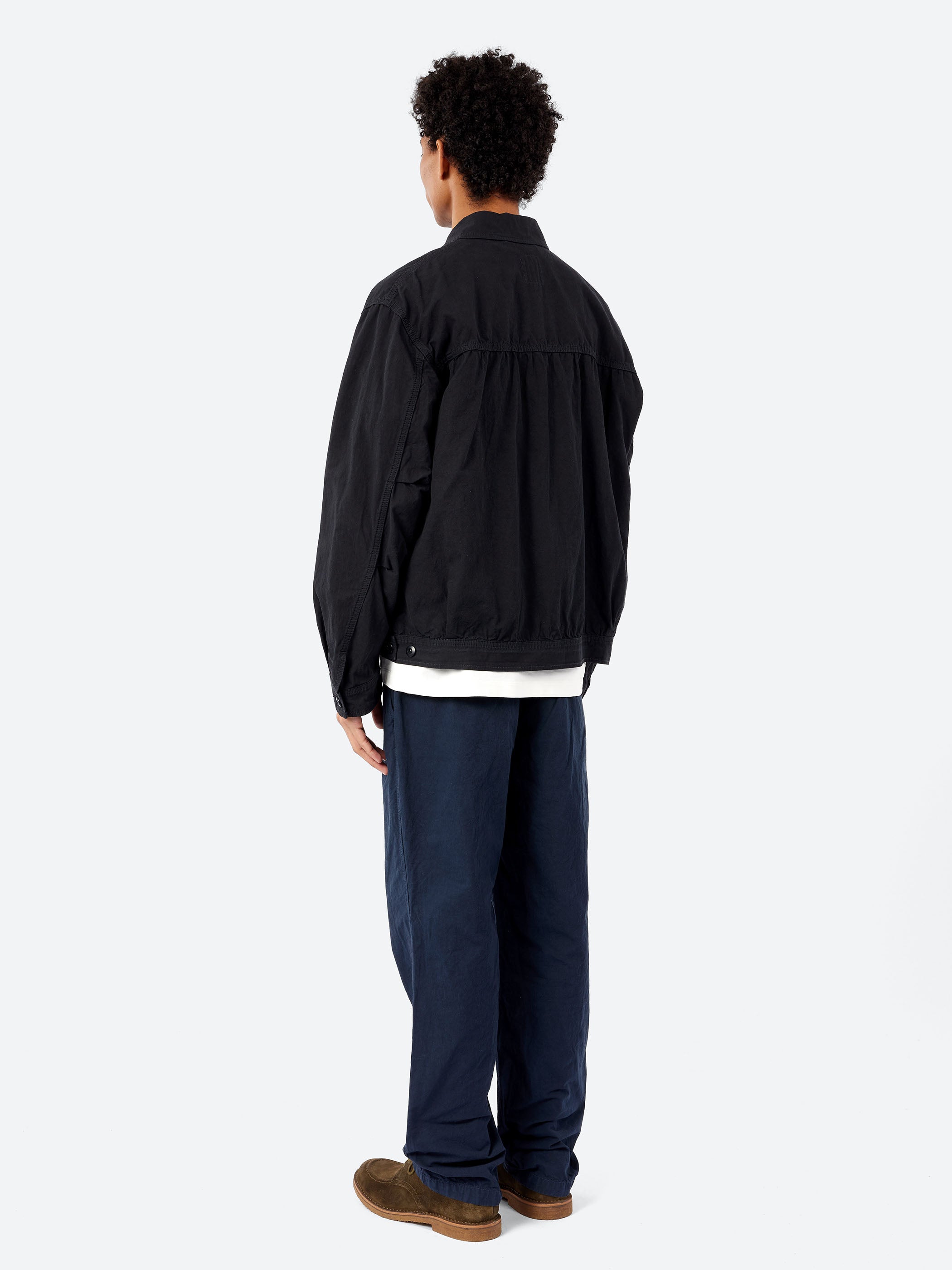 Cotton Hemp Weather Short Zip-Up Jacket