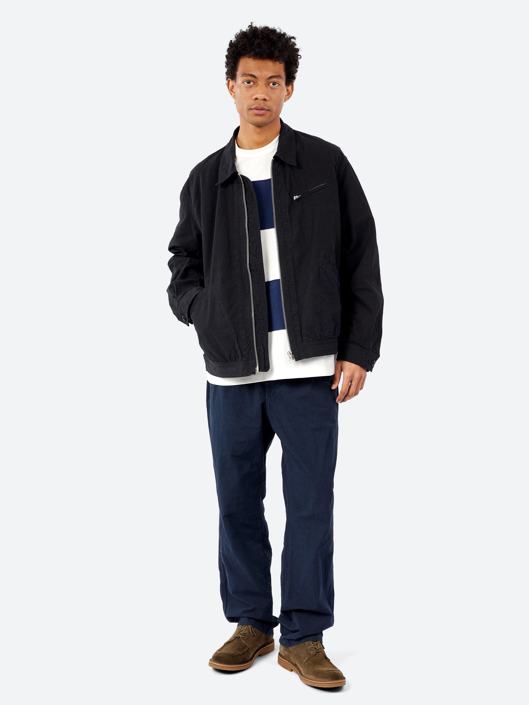Cotton Hemp Weather Short Zip-Up Jacket