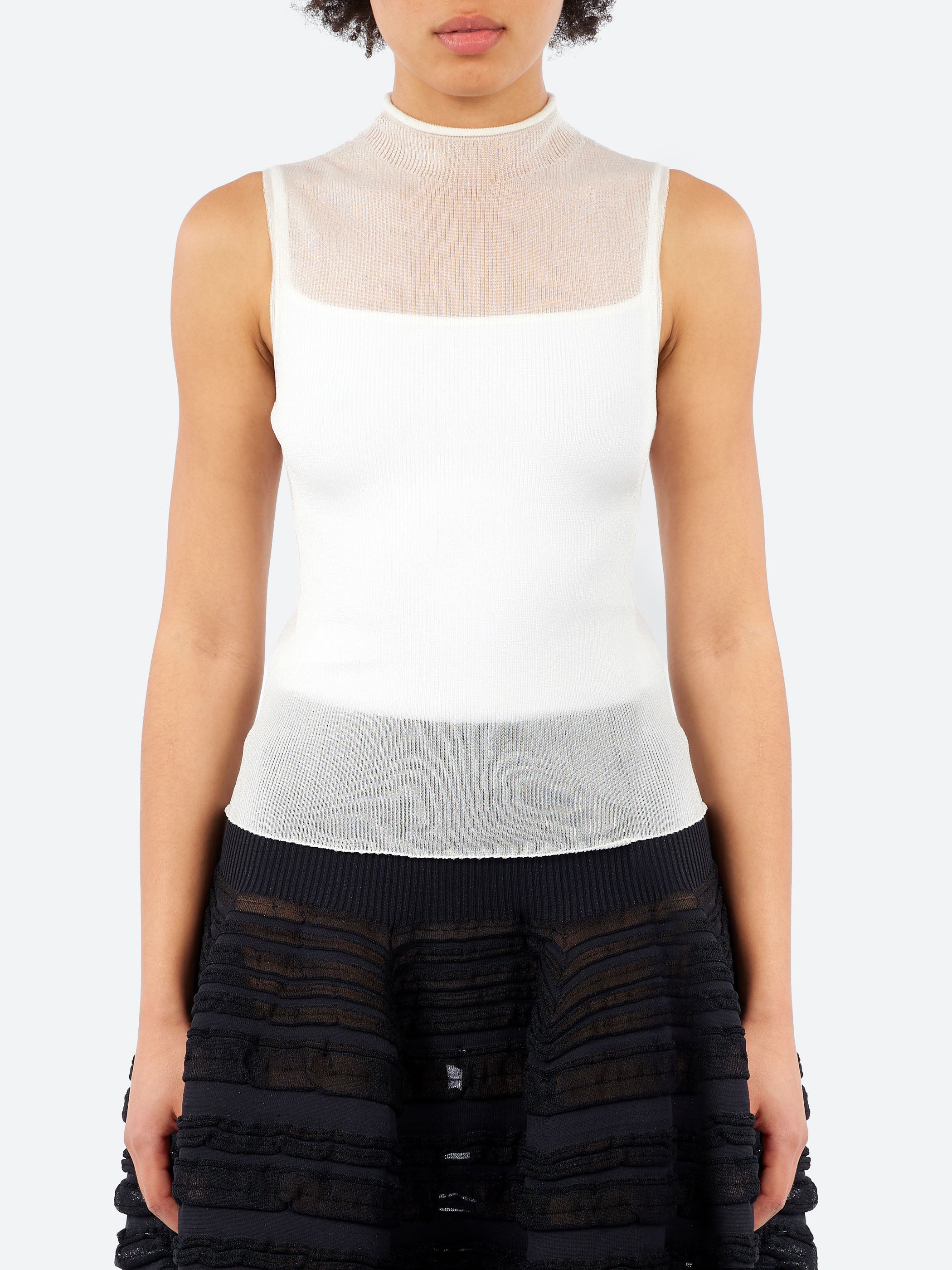 Portrait Lucent Sleeveless Top