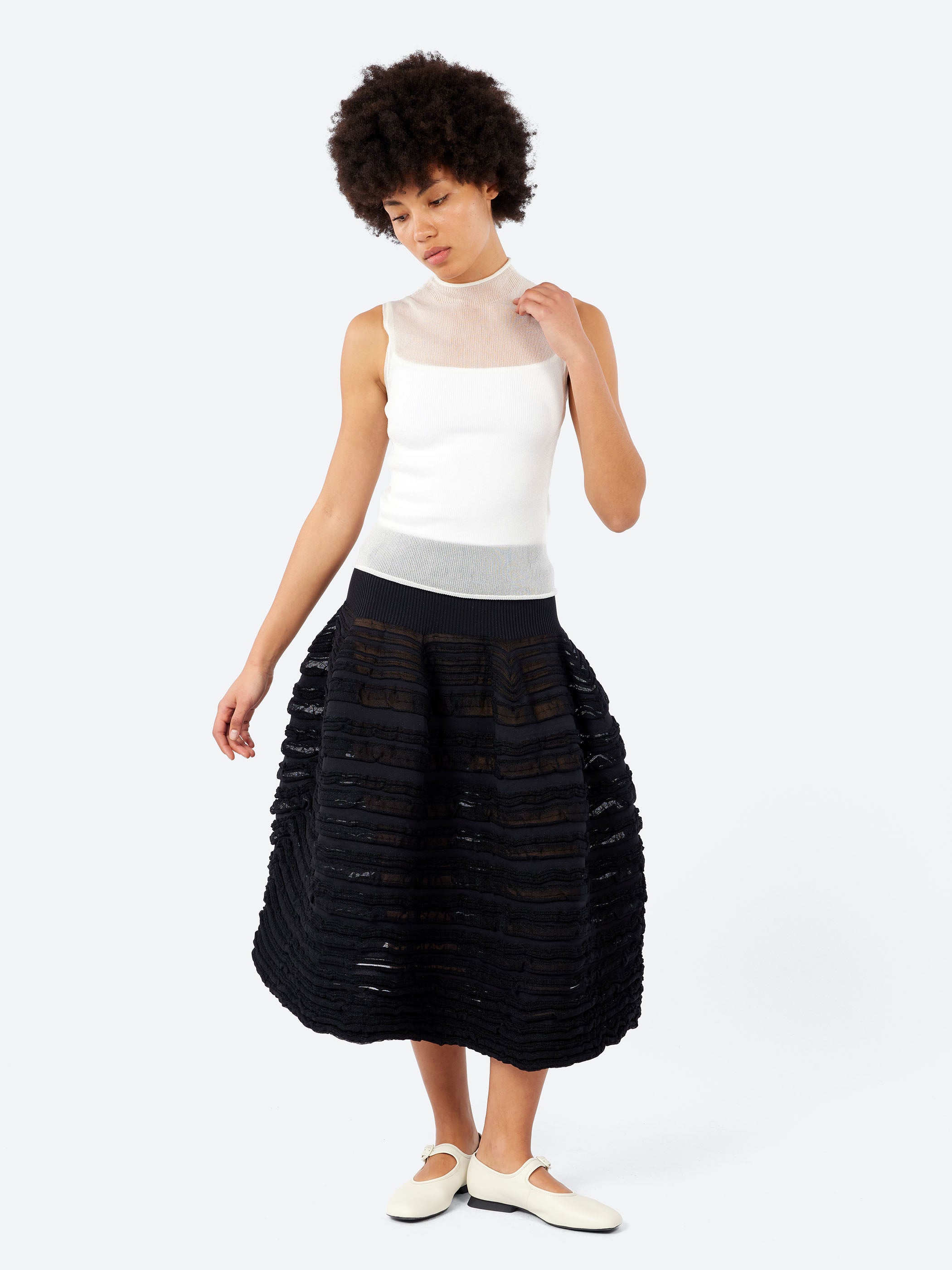 Portrait Lucent Sleeveless Top