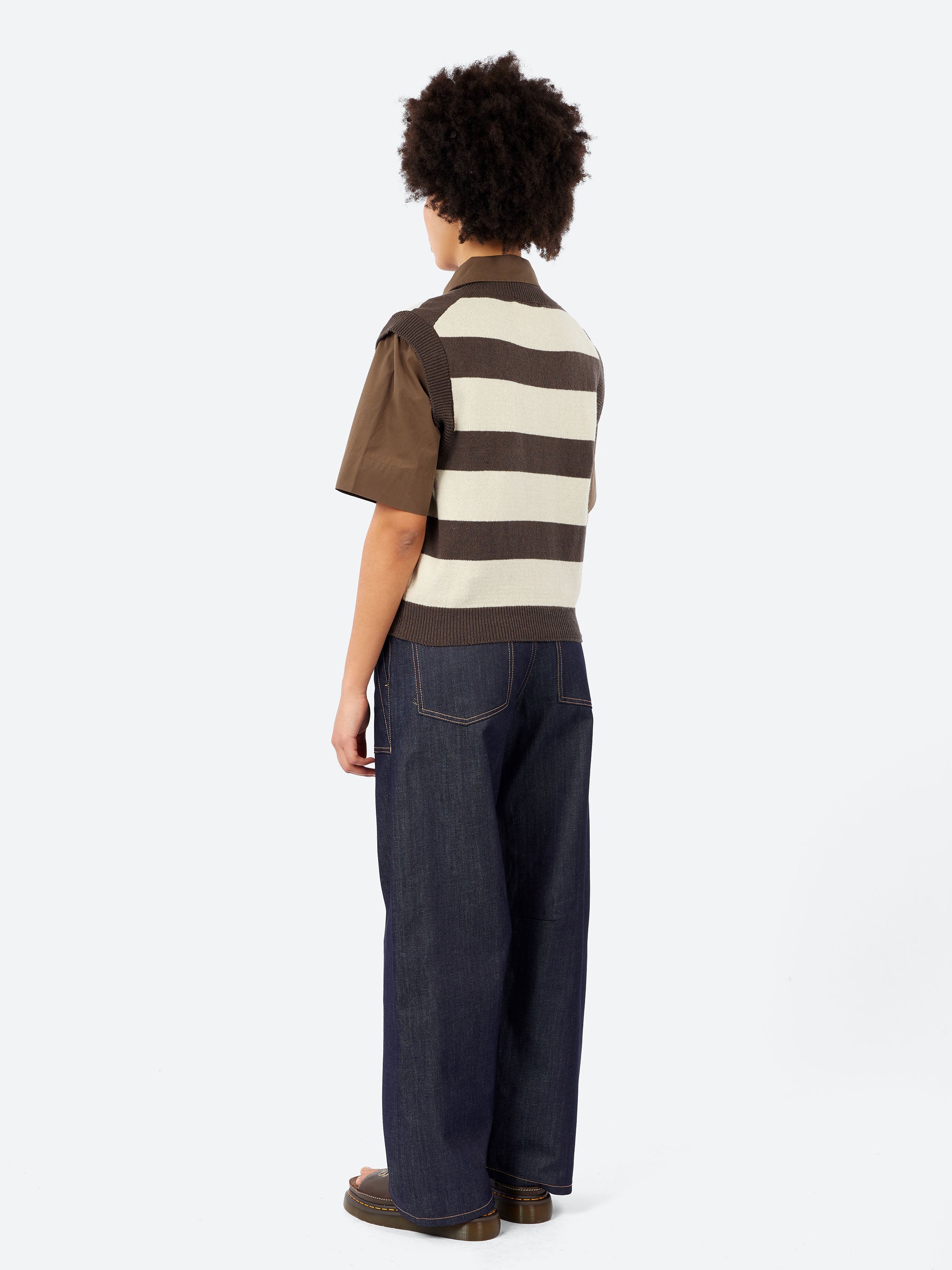MHL. Striped V Neck Slipover