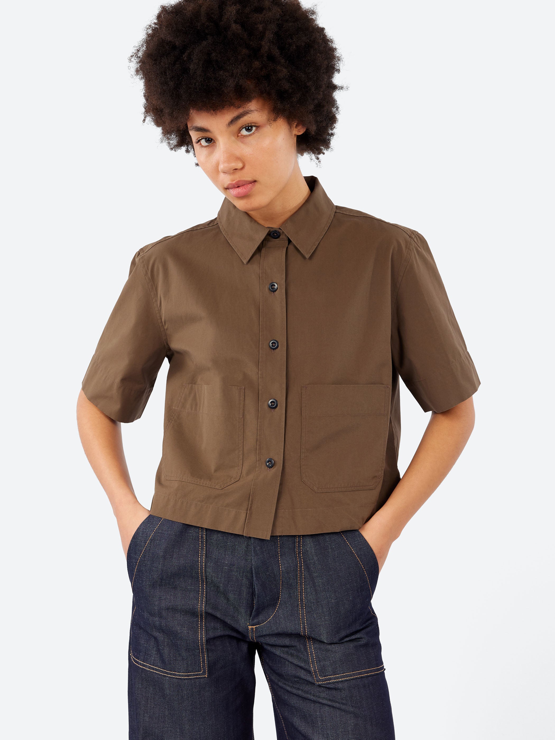 MHL. Cropped Uniform Shirt