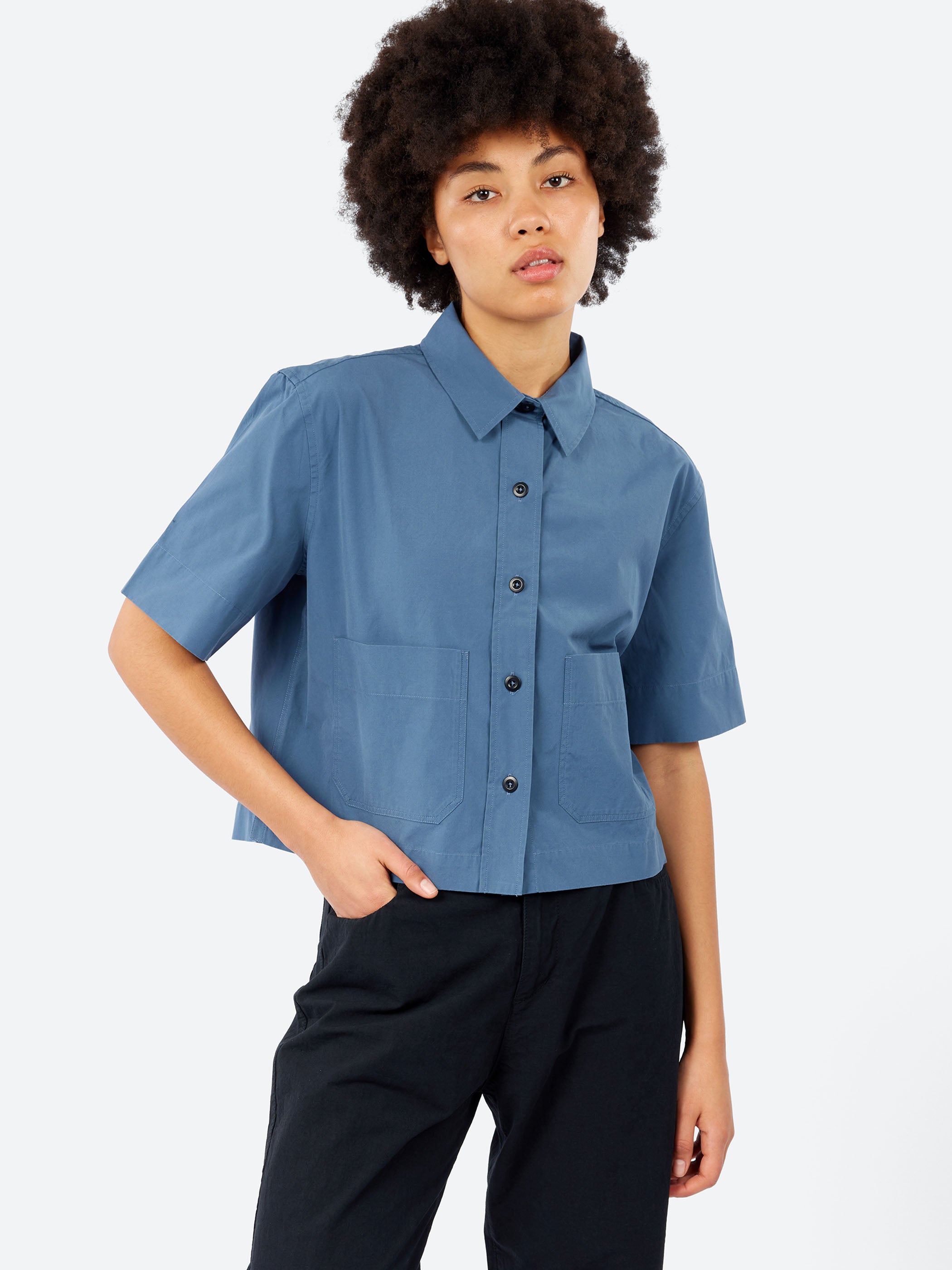 MHL. Cropped Uniform Shirt