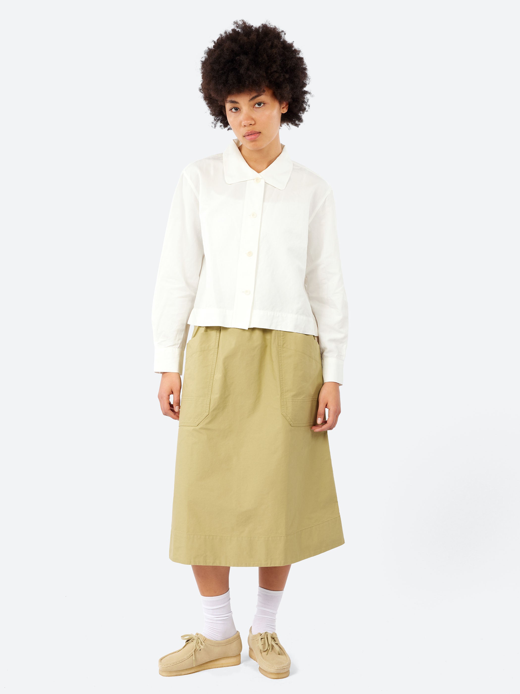 MHL. Asymmetric Round Collar Shirt