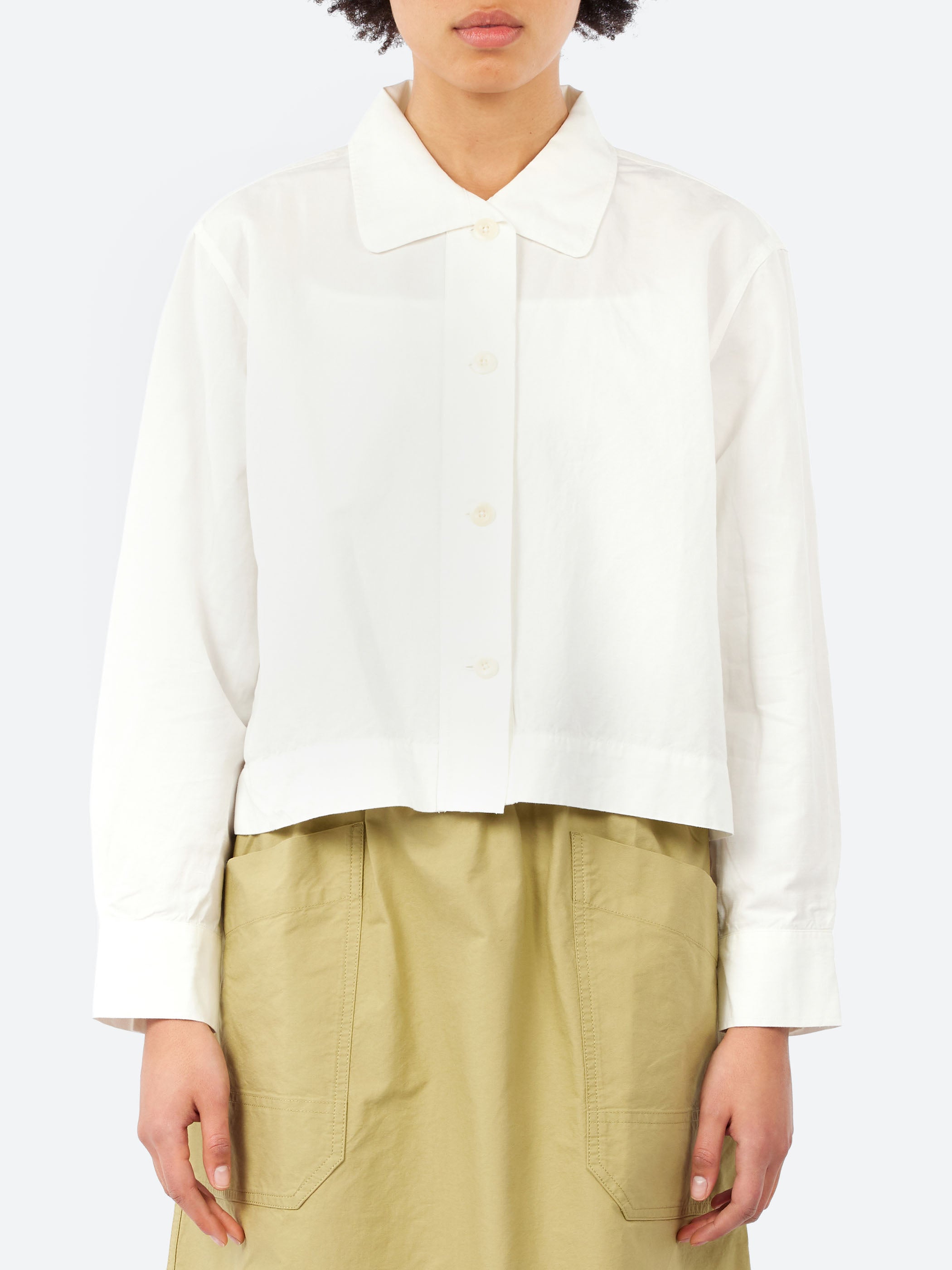 MHL. Asymmetric Round Collar Shirt