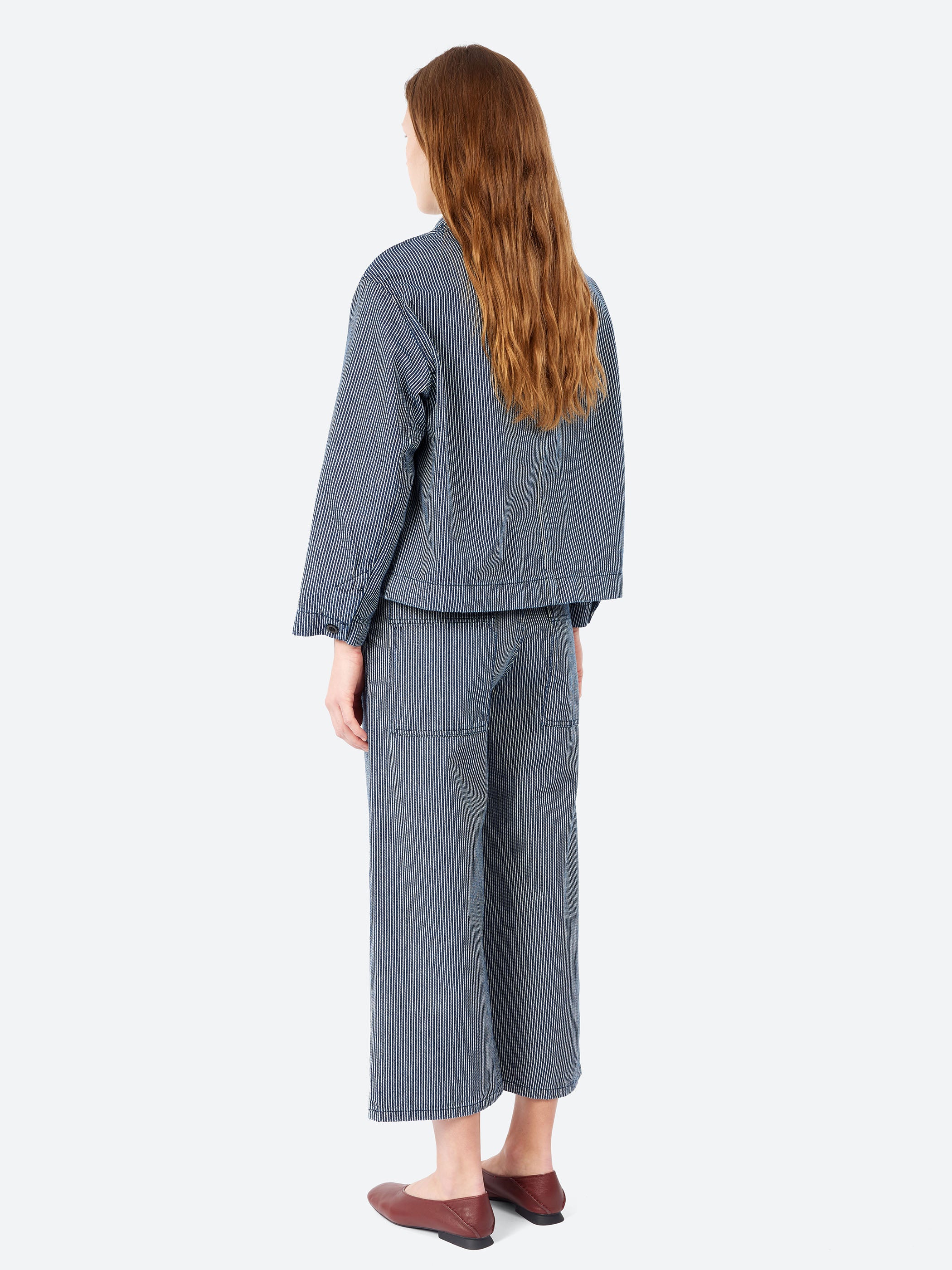 Hickory Stripe Denim Jacket