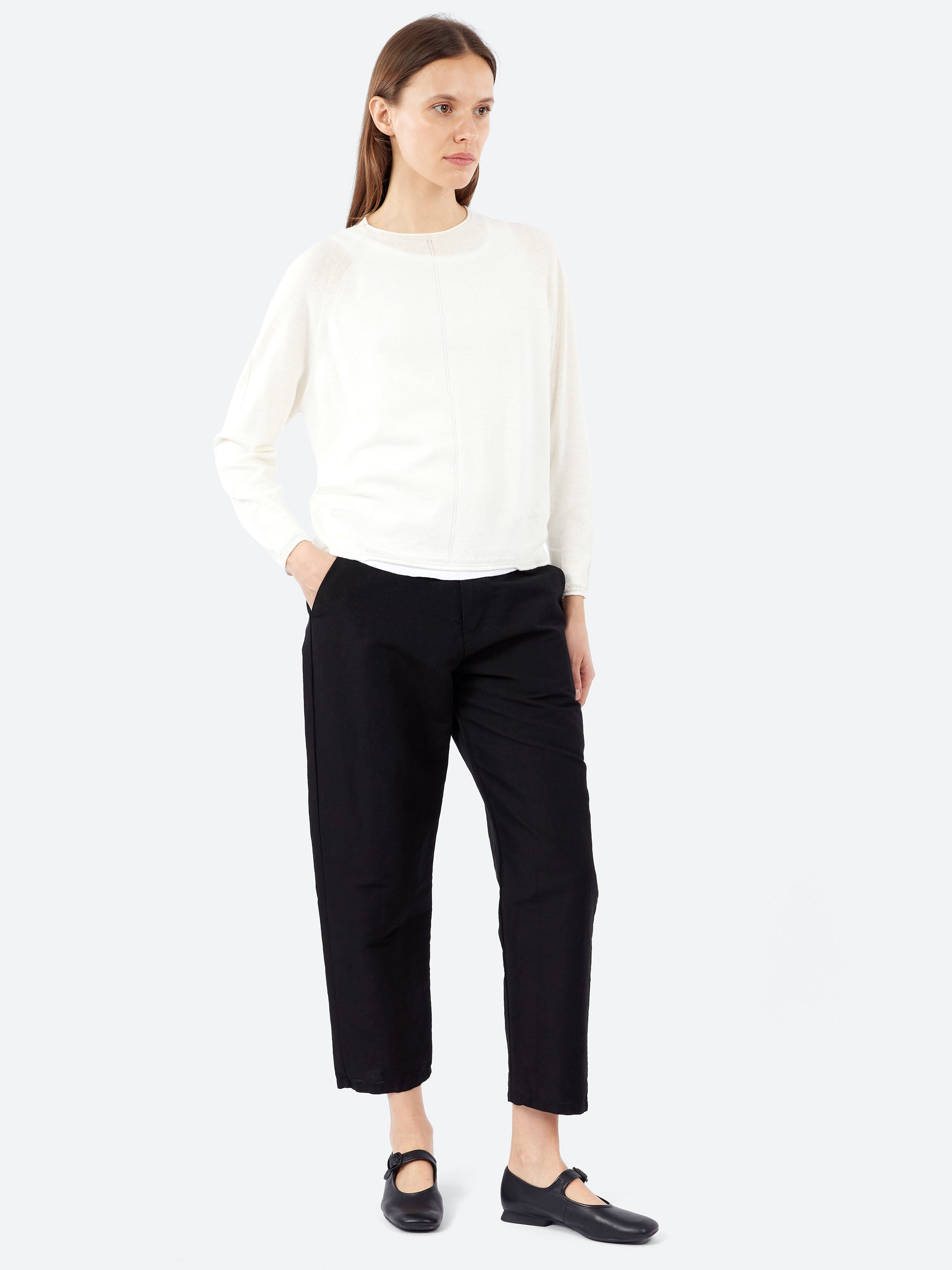 Cotton Linen Crewneck