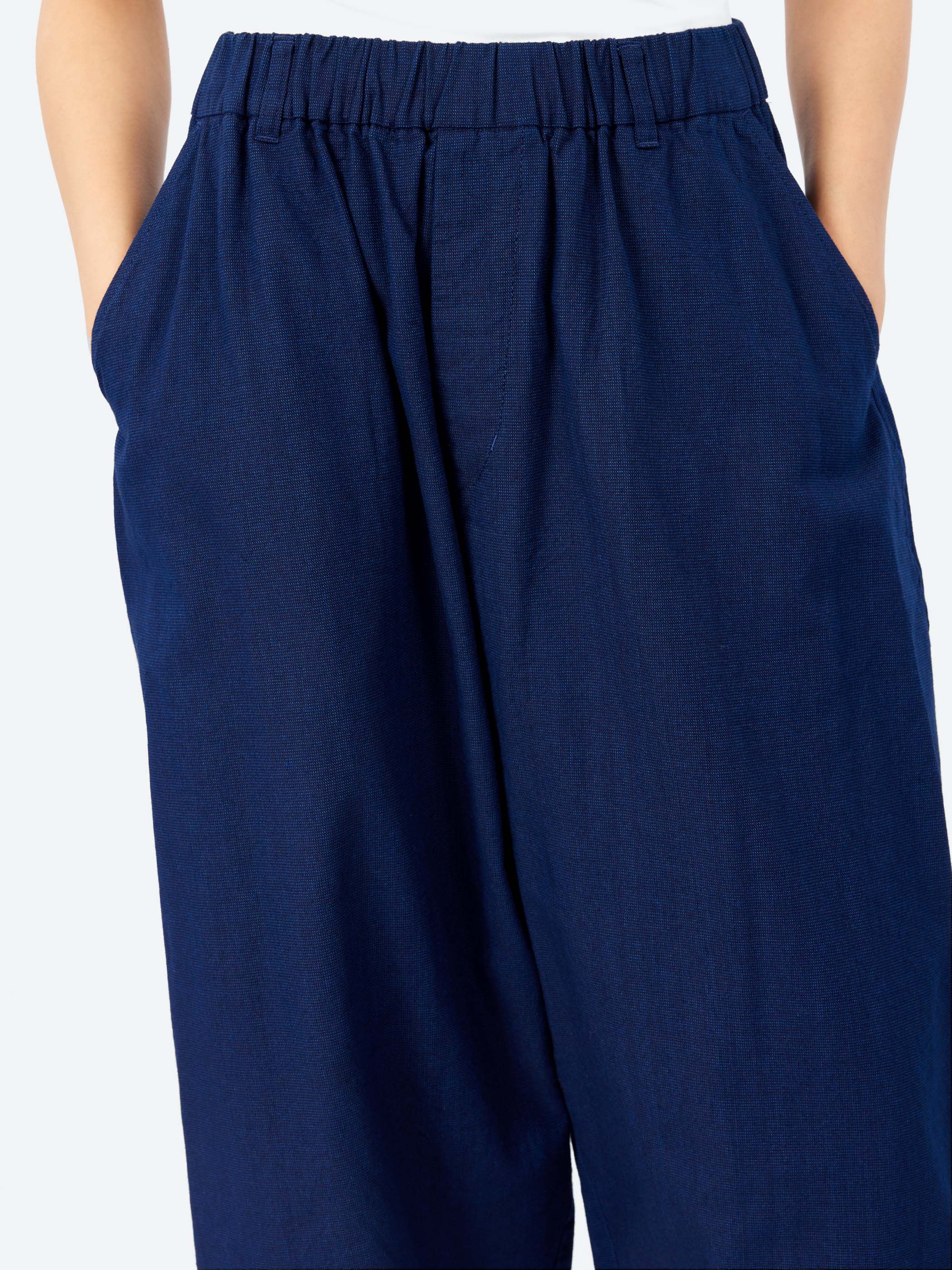 Yarn Dyed Oxford Relax Pants