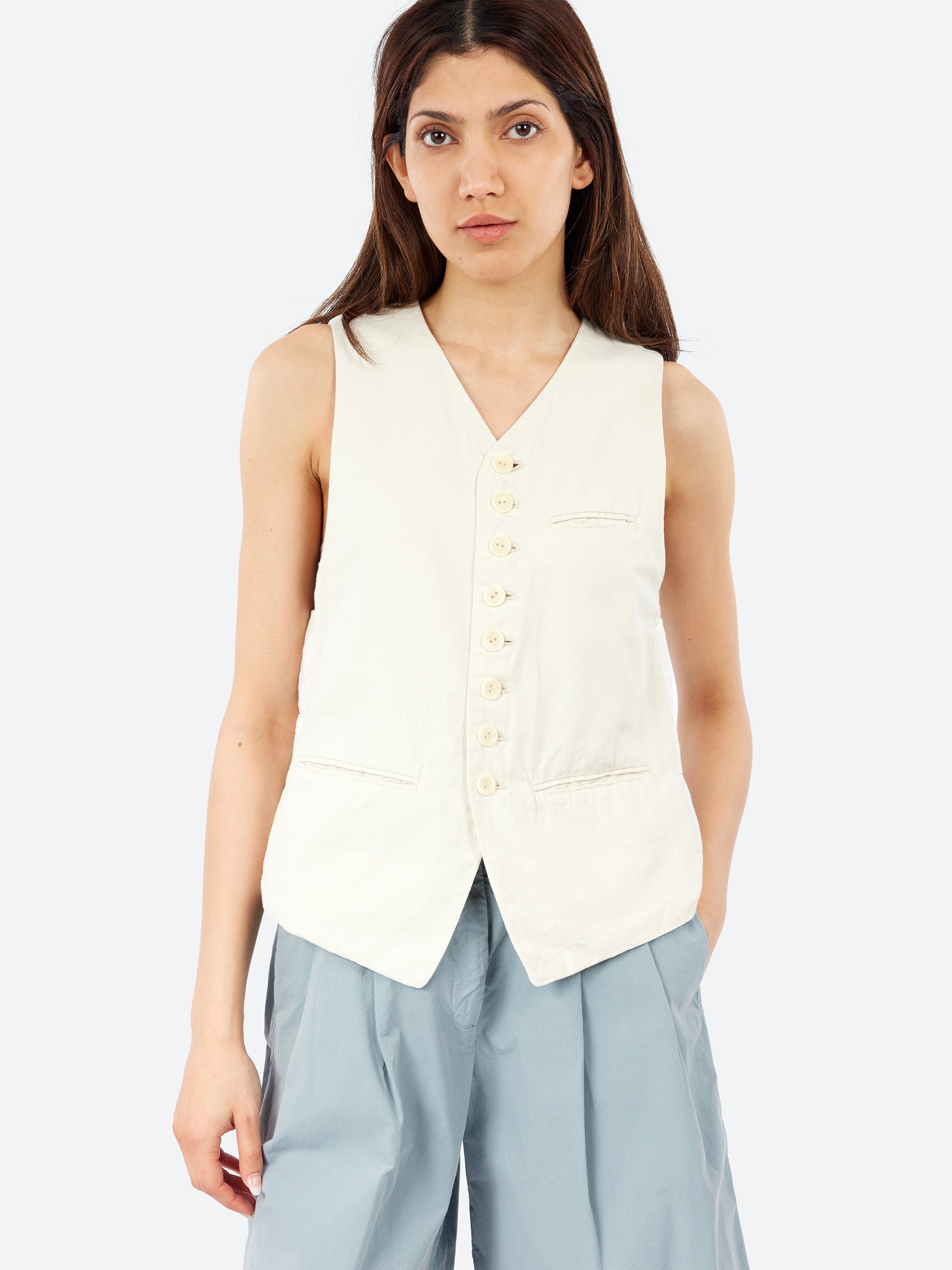 Yarn Dyed Oxford Vest