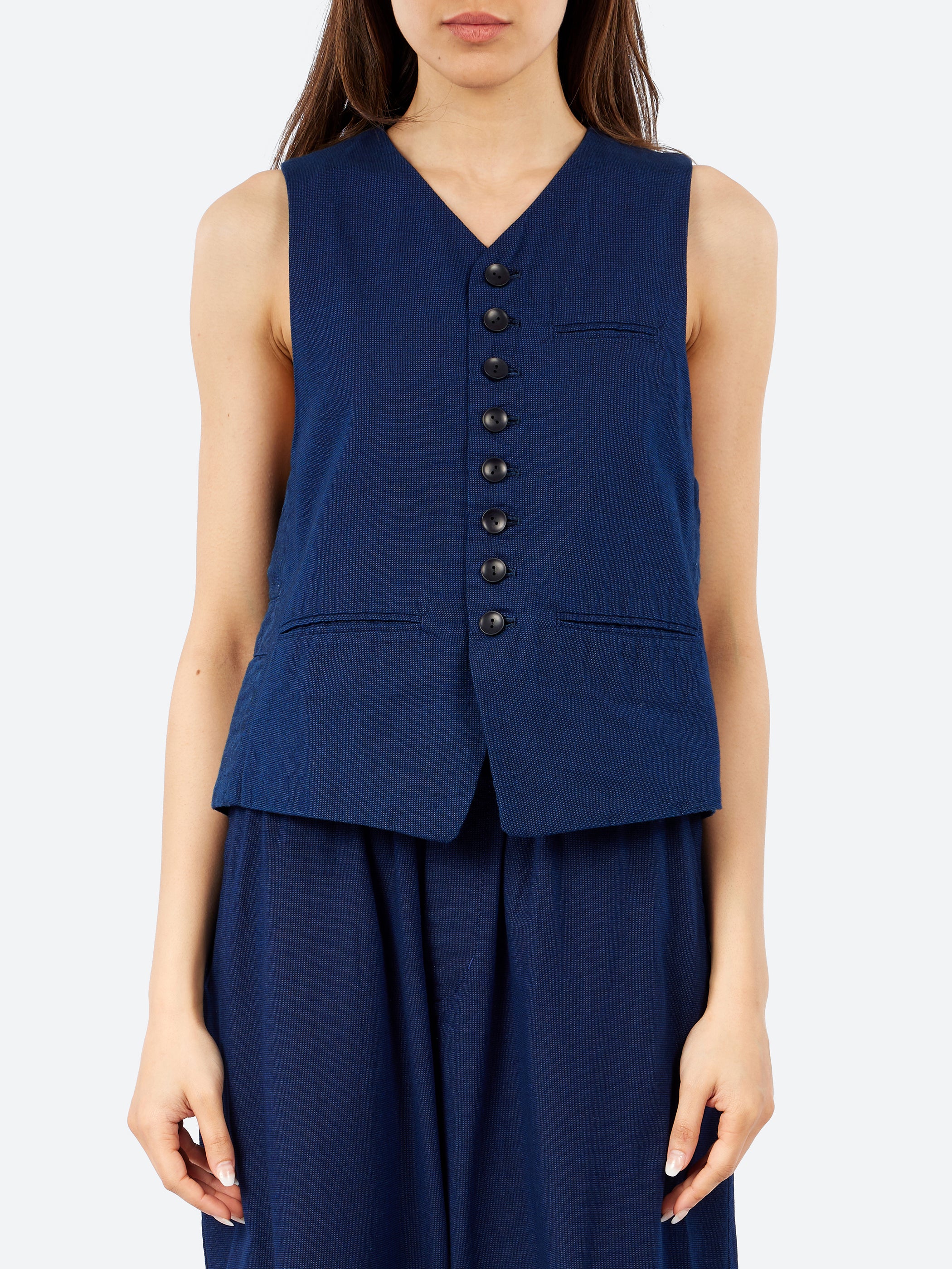 Yarn Dyed Oxford Vest