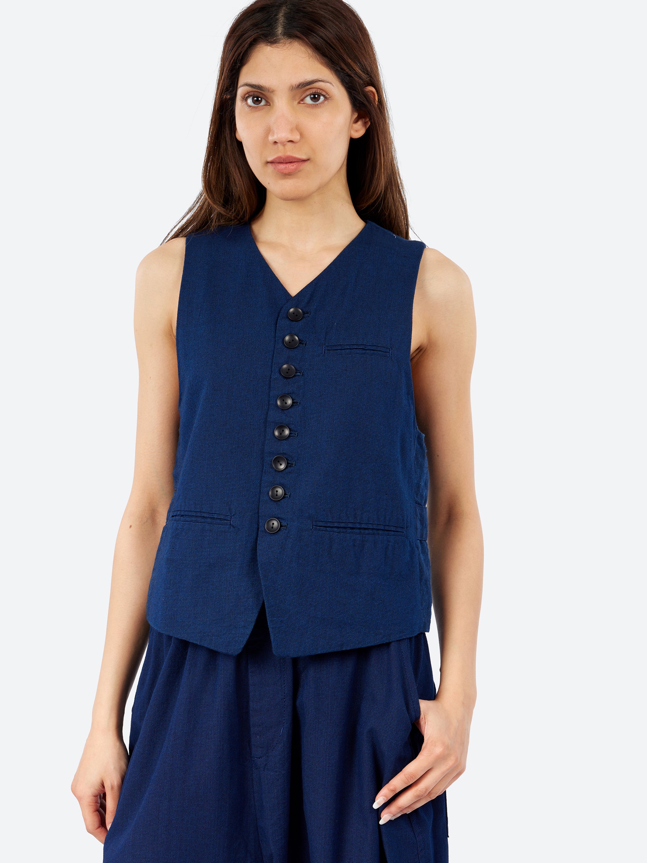Yarn Dyed Oxford Vest