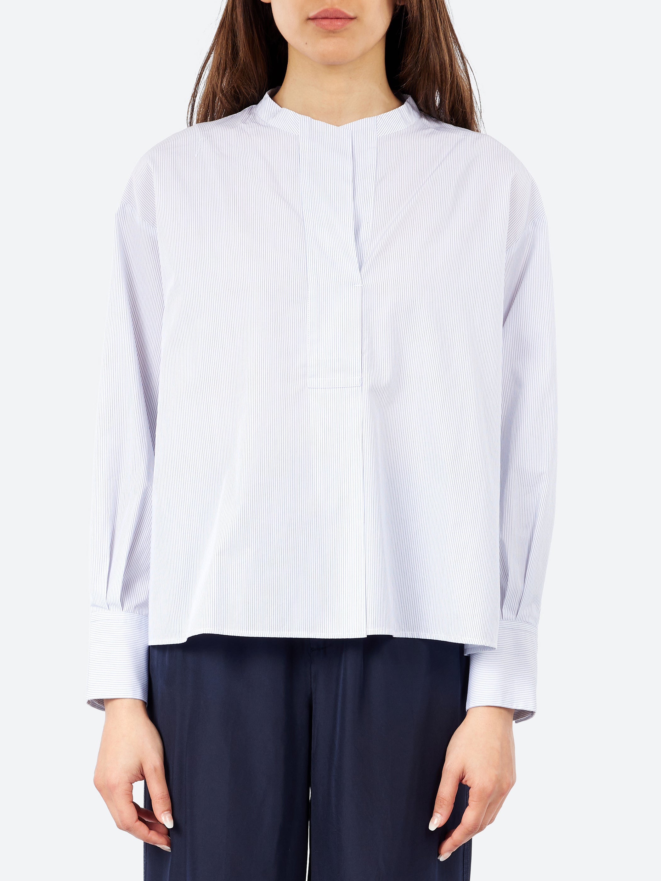 Striped Cotton Poplin Shirt