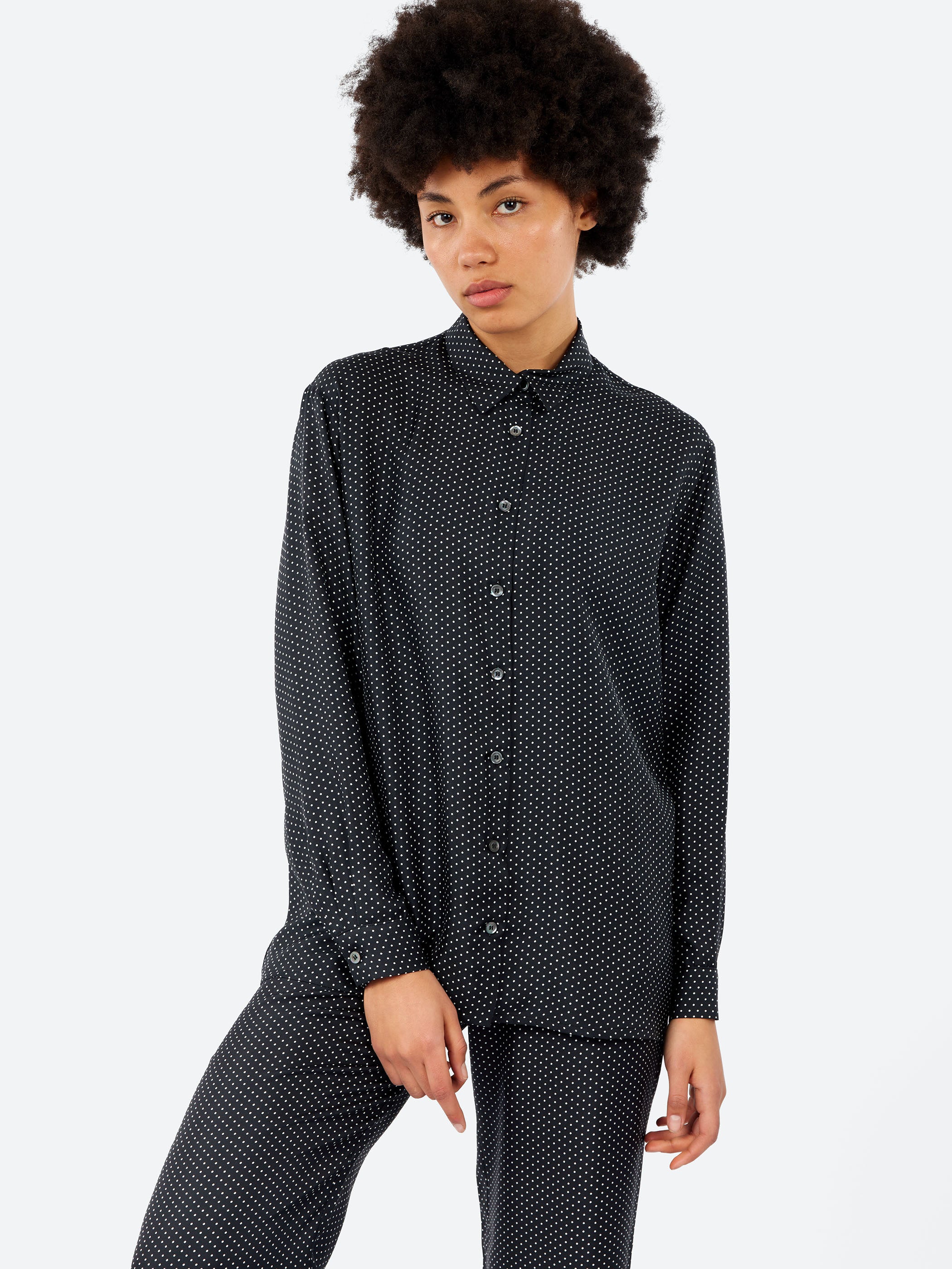 Polka Dot Oversize Shirt