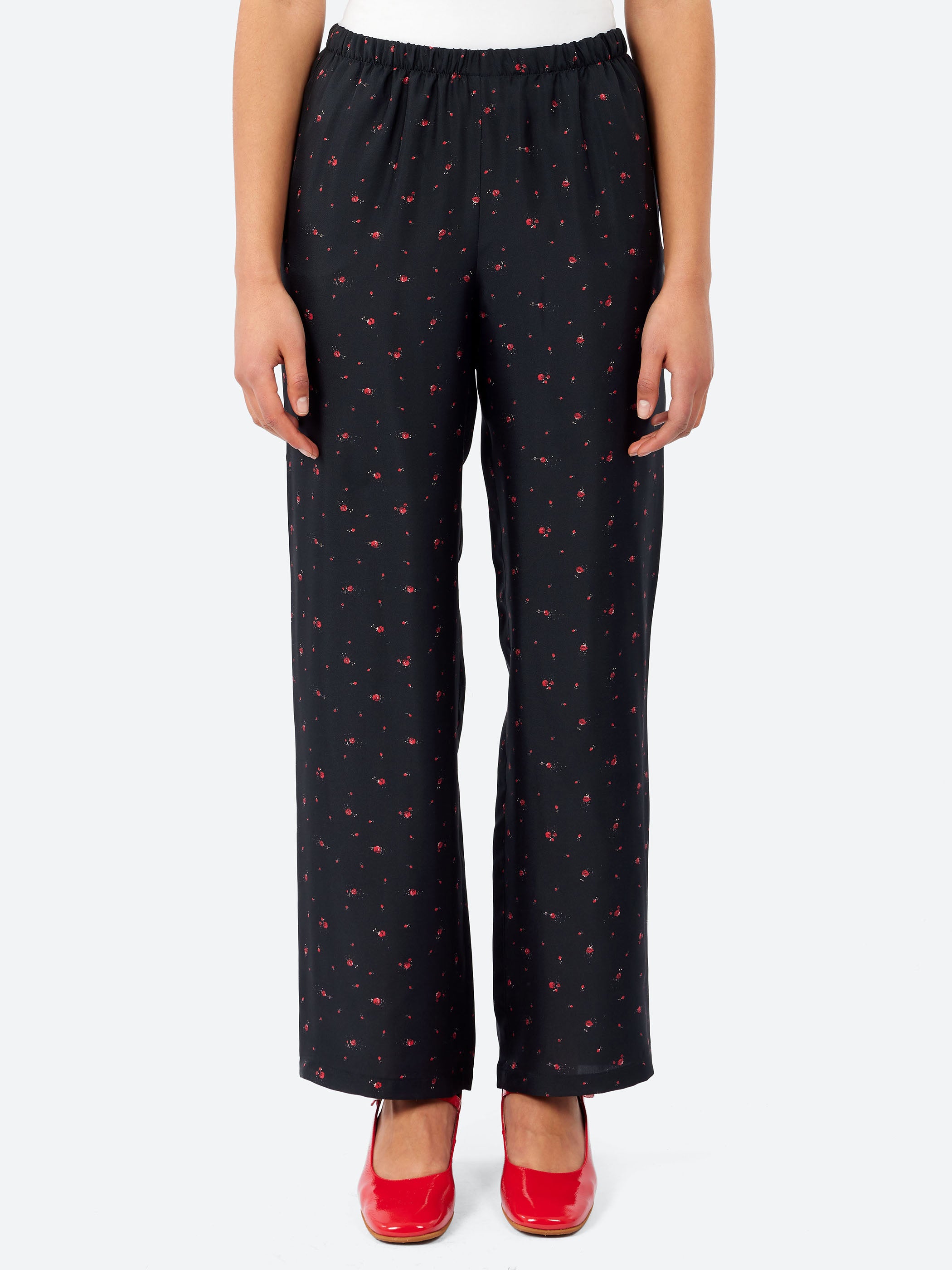 Rose Print Pants