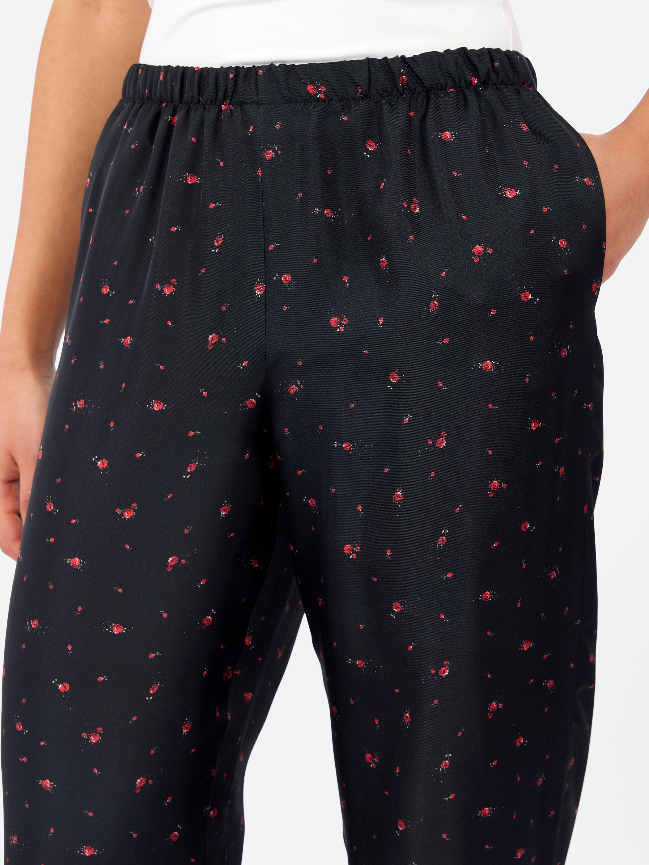 Rose Print Pants